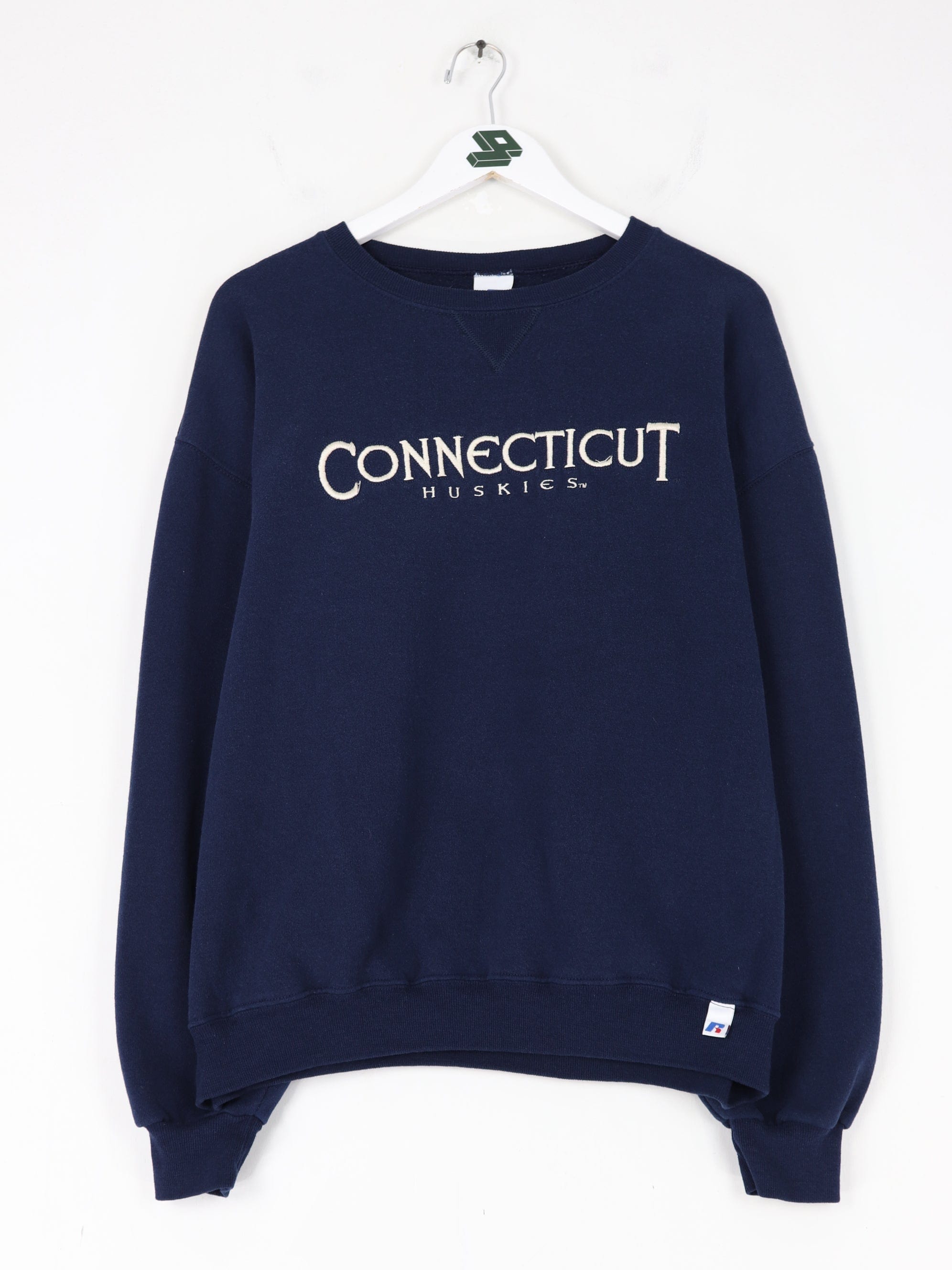 Vintage Connecticut Huskies Sweatshirt Mens XL Blue College Football