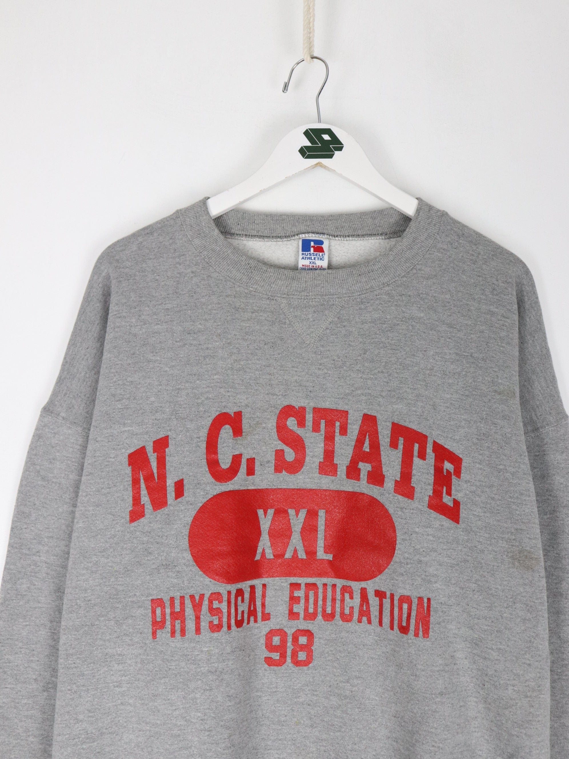 Vintage North Carolina State Sweatshirt Mens 2XL Grey College