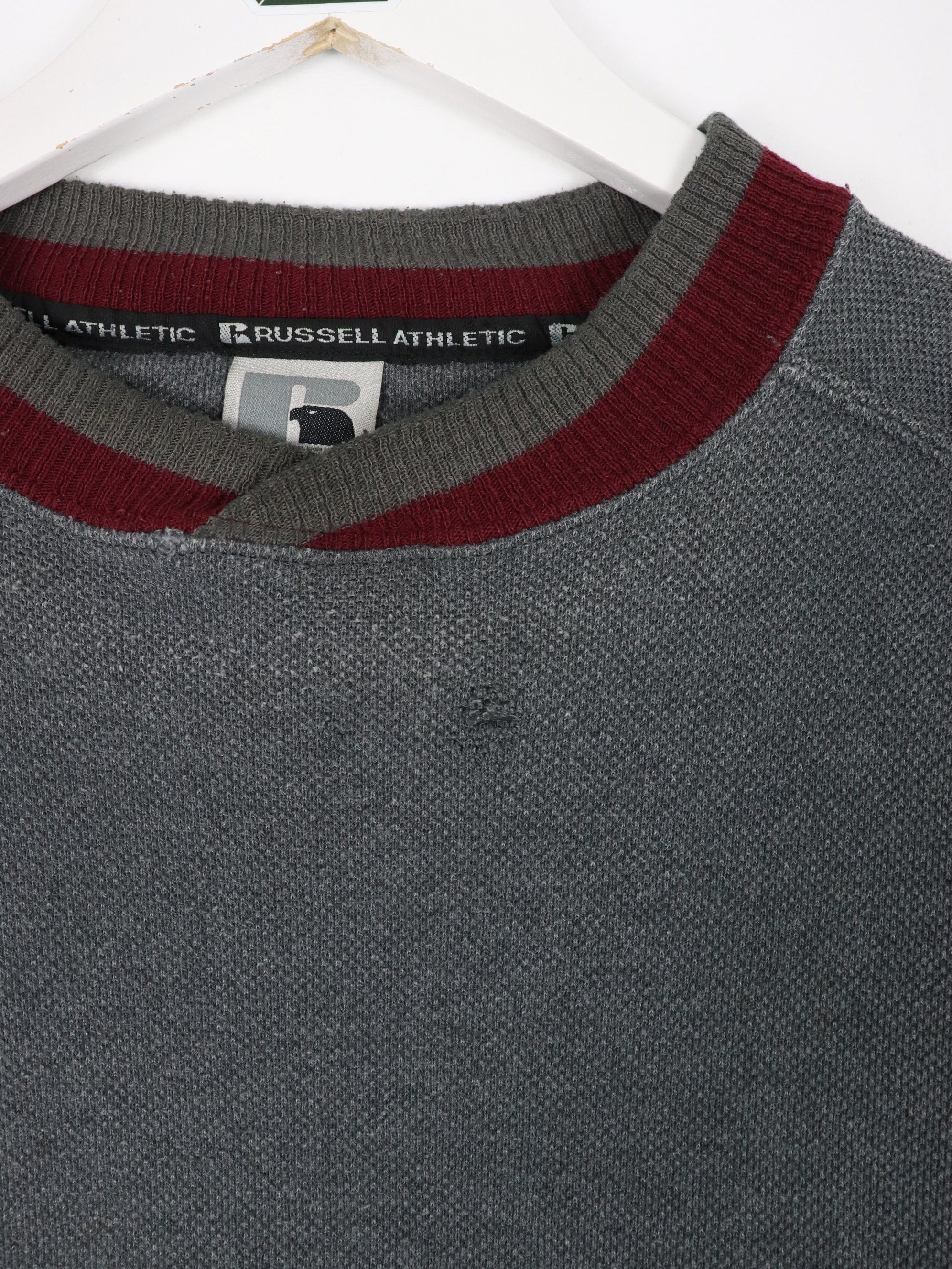 Vintage Russell Athletic Sweatshirt Mens XL Grey Blank Sweater 90s