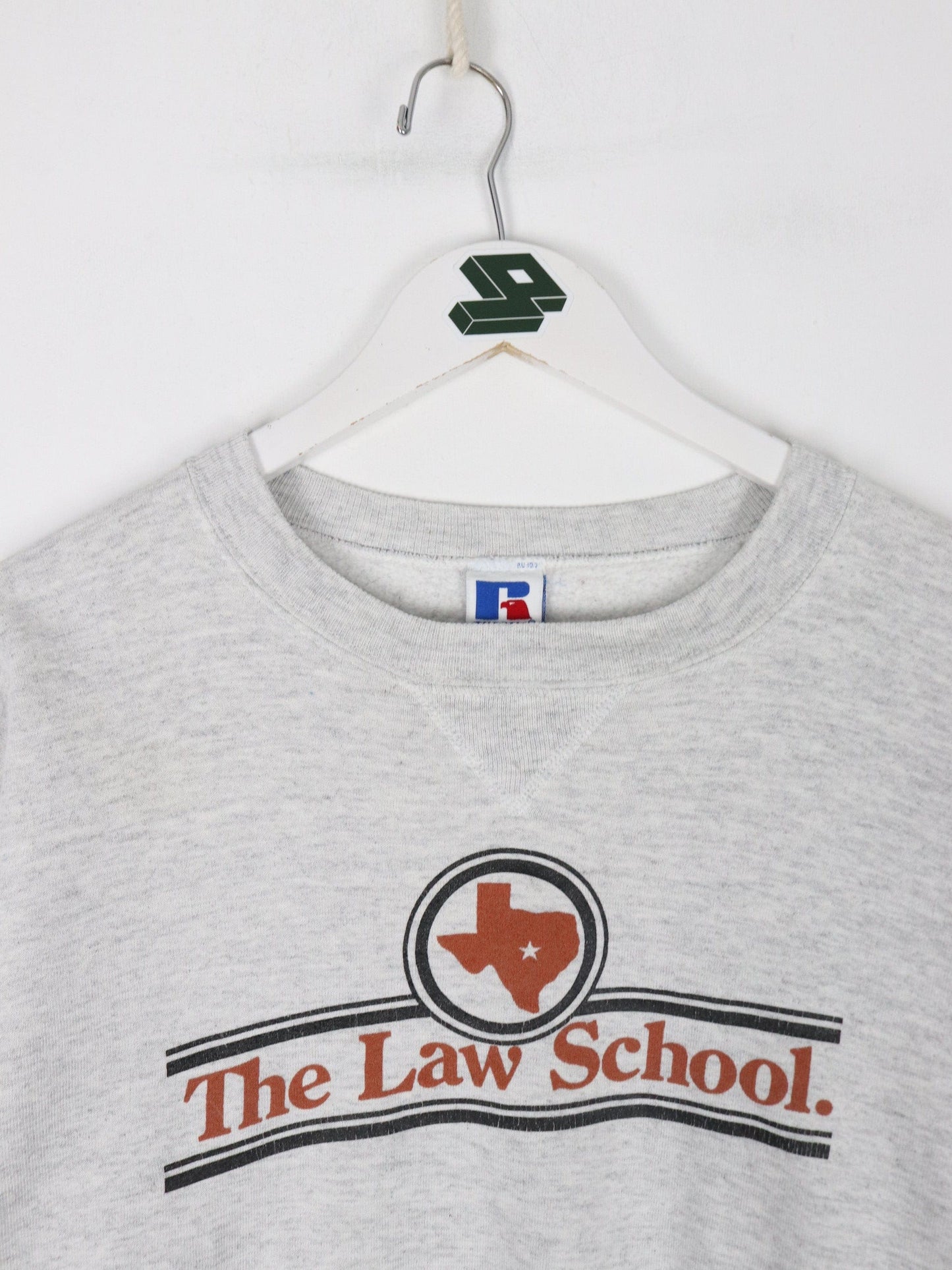 Russell Athletic Sweatshirts & Hoodies Vintage University of Texas Law School Sweatshirt Fits Mens Large Grey College