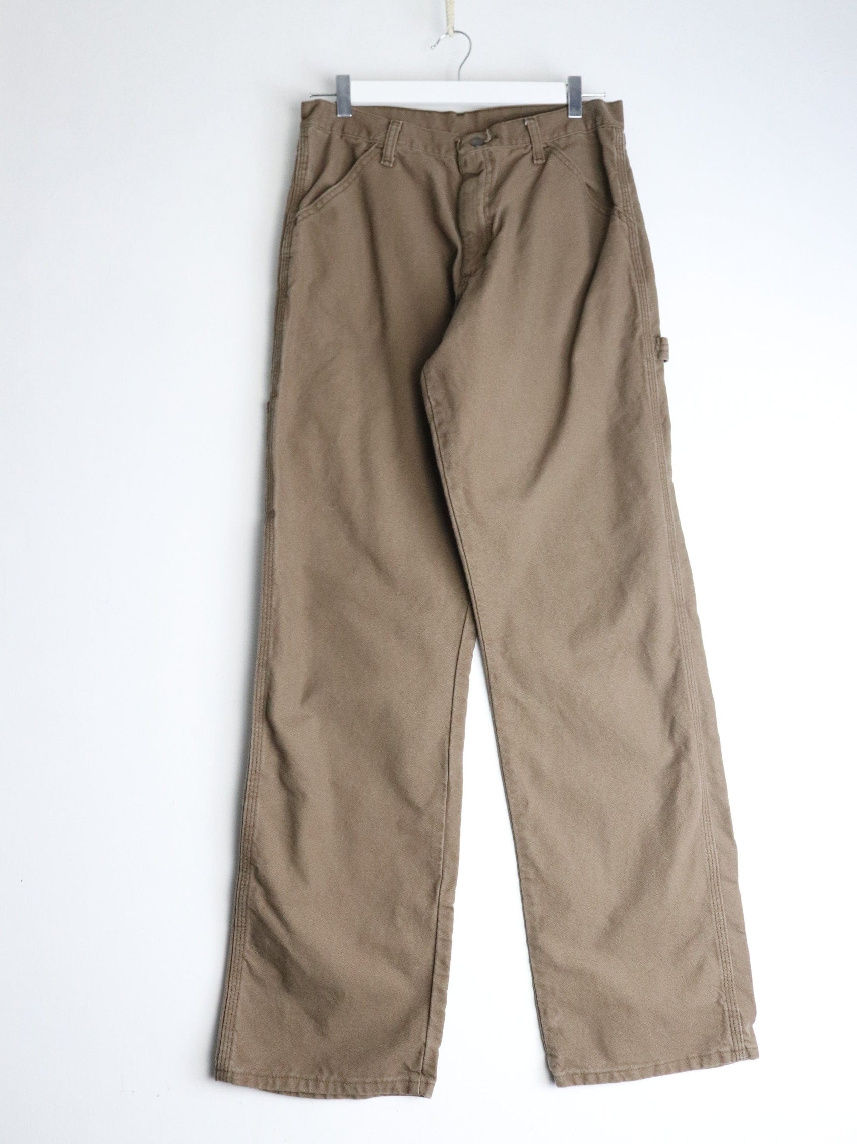 Rustler Pants Mens 32 x 34 Brown Work Wear from propervintagecanada
