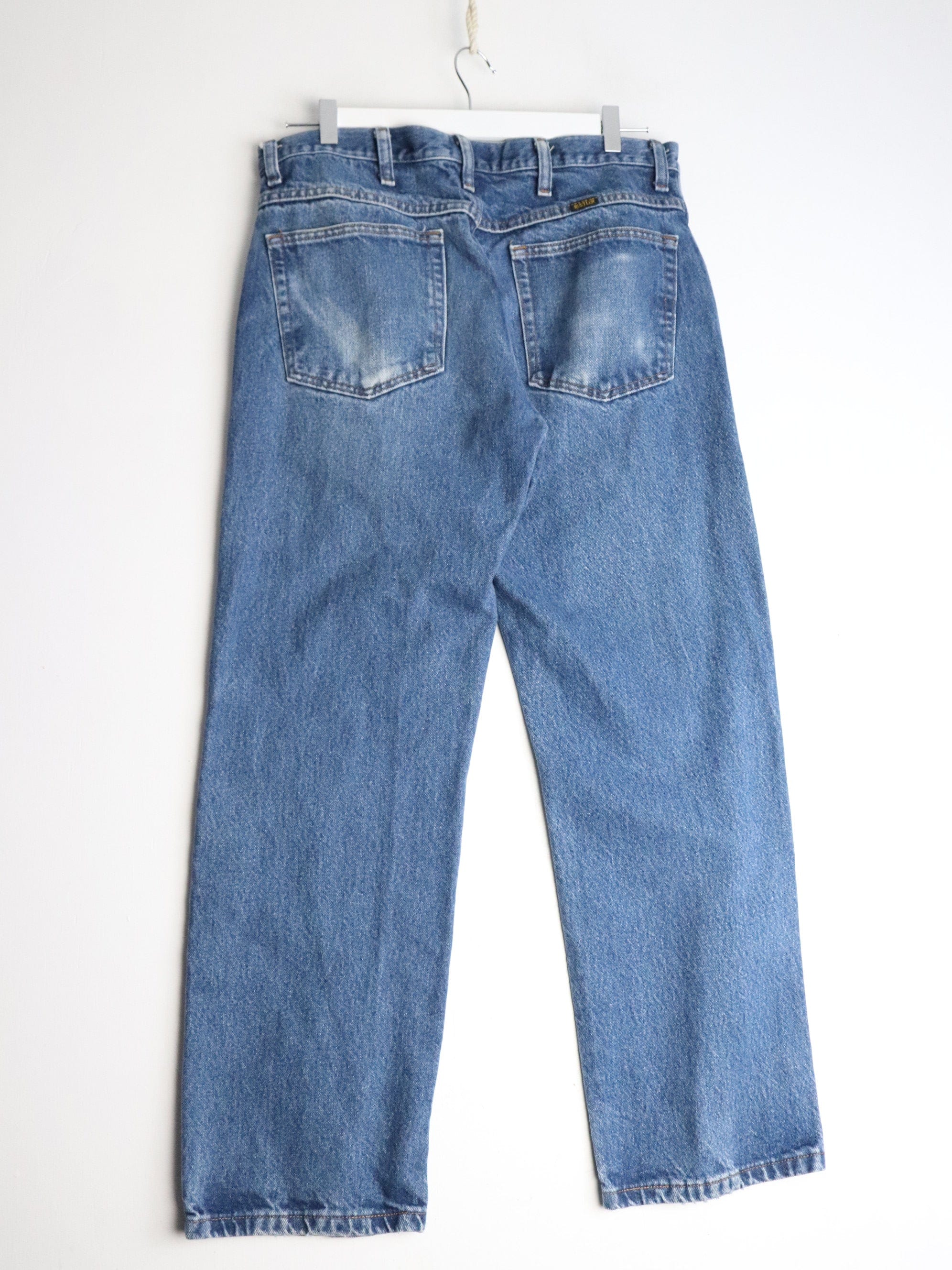Rustler Pants Mens 34 x 29 Blue Denim Jeans – Proper Vintage