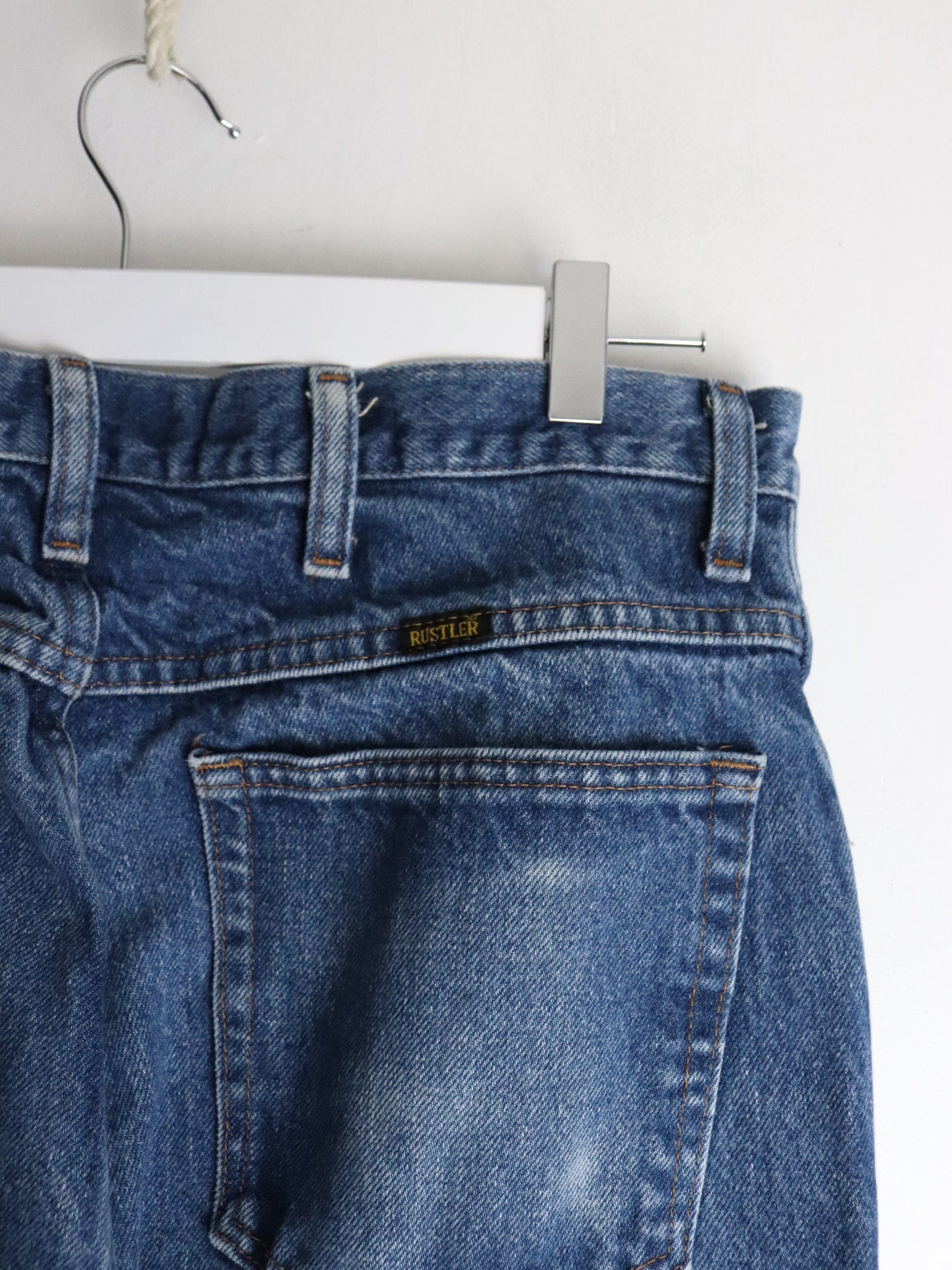 Rustler Pants Mens 34 x 29 Blue Denim Jeans – Proper Vintage
