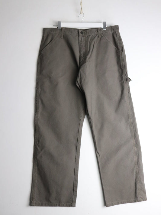 Rustler Wrangler Pants Mens 36 x 30 Green Carpenter  Work Wear