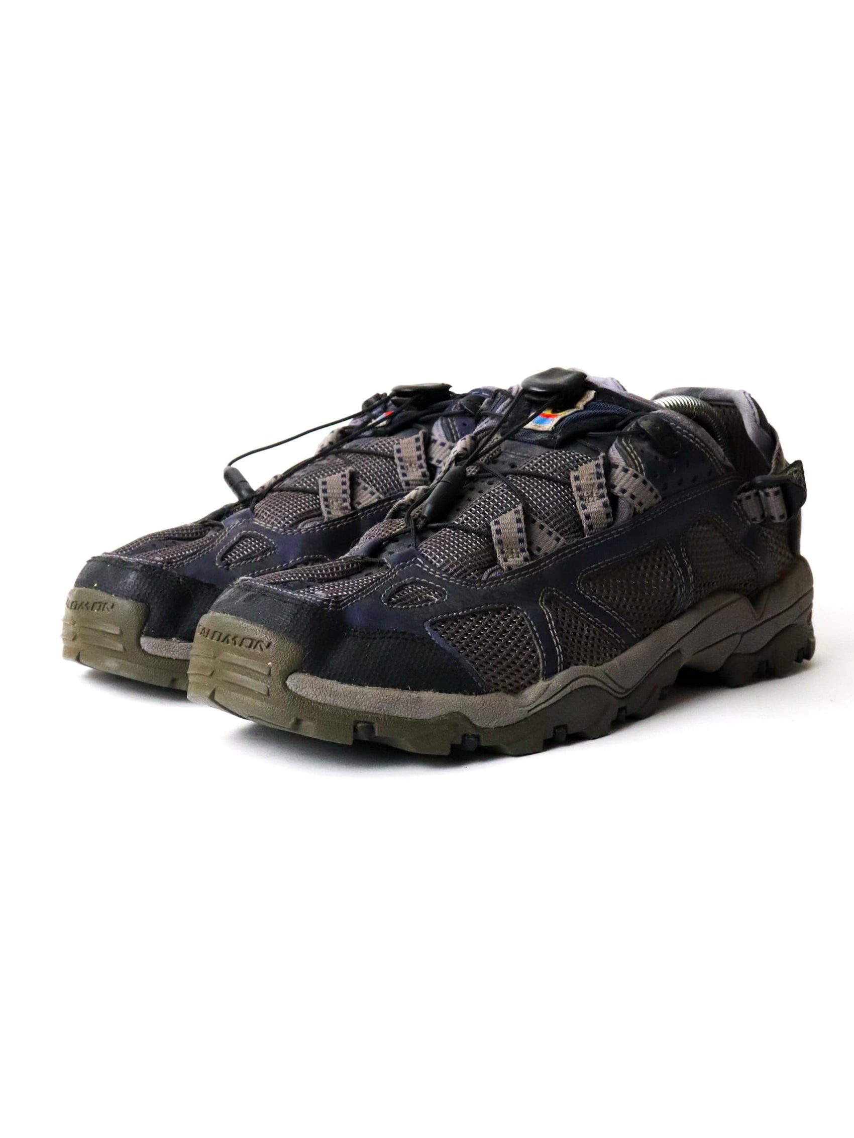 Salomon Techamphibian Mens 10.5 Grey Blue Mesh Hiking