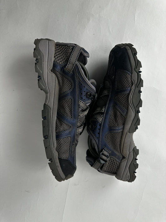 Salomon Techamphibian Mens 10.5 Grey Blue Mesh Hiking