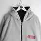 San Francisco 49ers Jacket Mens 2XL Black Fleece Reversible