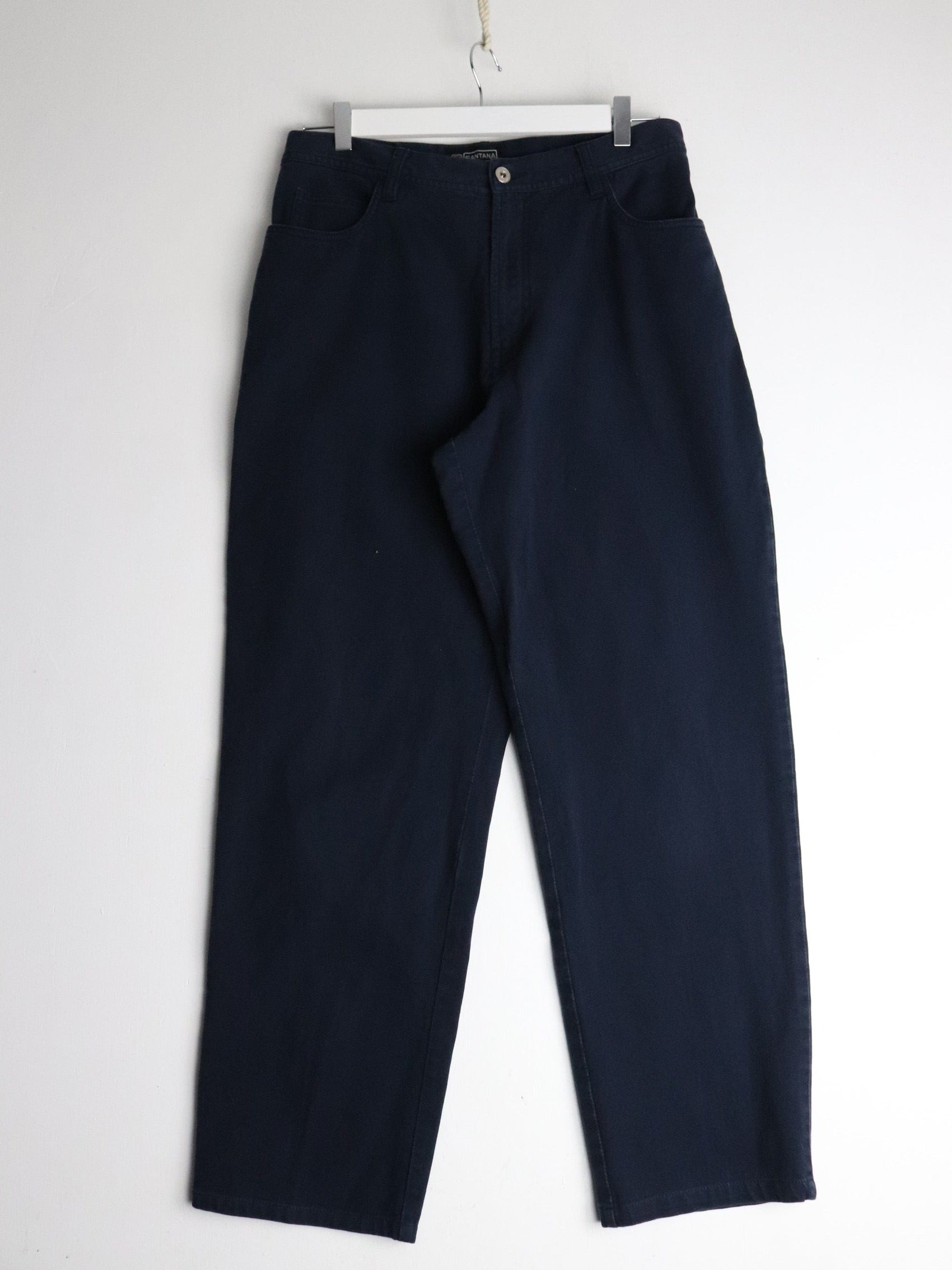 Santana Jeans Mens 32 x 28 Blue Stretchy Pants from propervintagecanada
