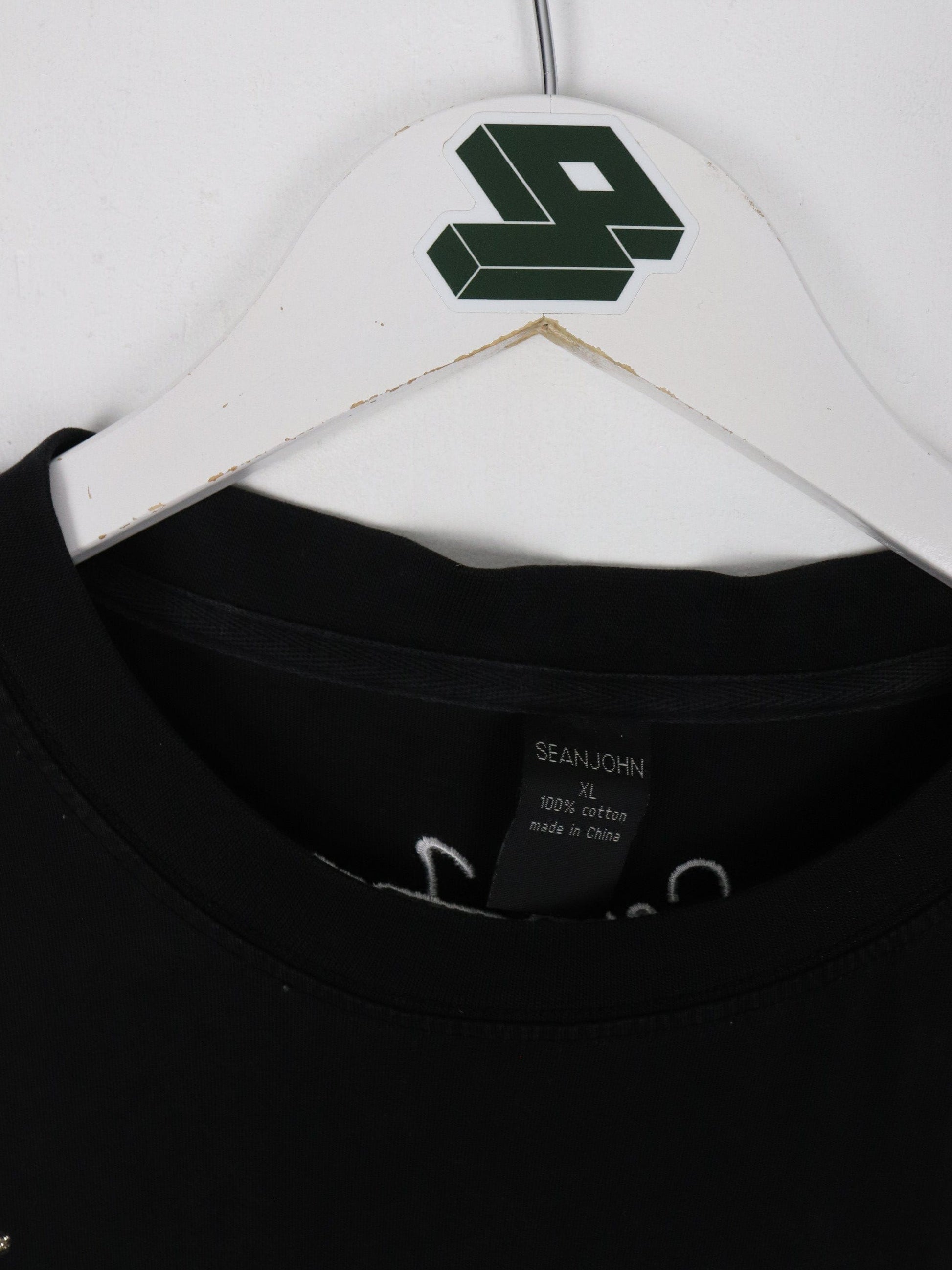 Sean John T Shirt Mens XL Black Y2K