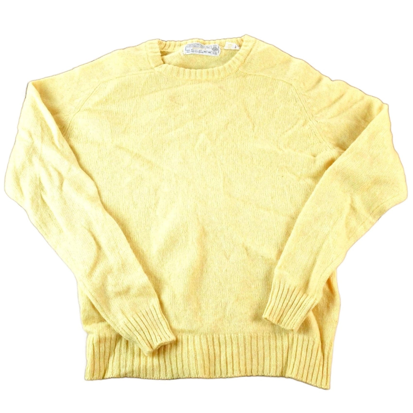 Sears Clothing > Gender Neutral Adult Clothing > Hoodies & Sweatshirts > Sweatshirts Vintage 1970s Sears The Men's Store Pure Virgin Wool Knit Sweater Mens L