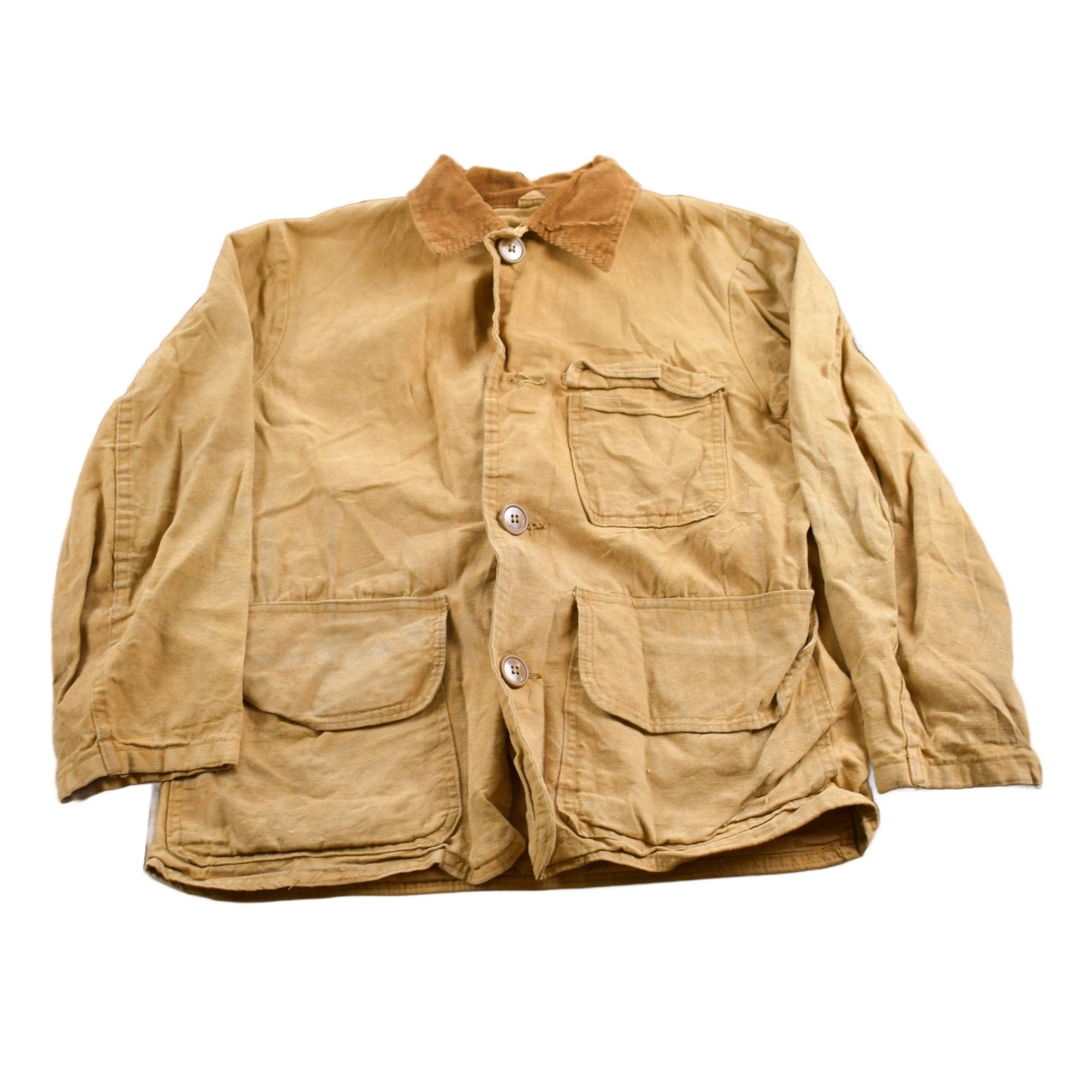 Sears Clothing > Gender Neutral Adult Clothing > Jackets & Coats Vintage 1980s Sears Canvas Chore Coat Men's Medium