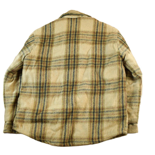 Sears Clothing > Men's Clothing > Shirts & Tees > Oxfords & Button Downs Vintage 1970s Oakbrook Sears Roebuck Wool Flannel Button Up Shirt Jacket Men's Small