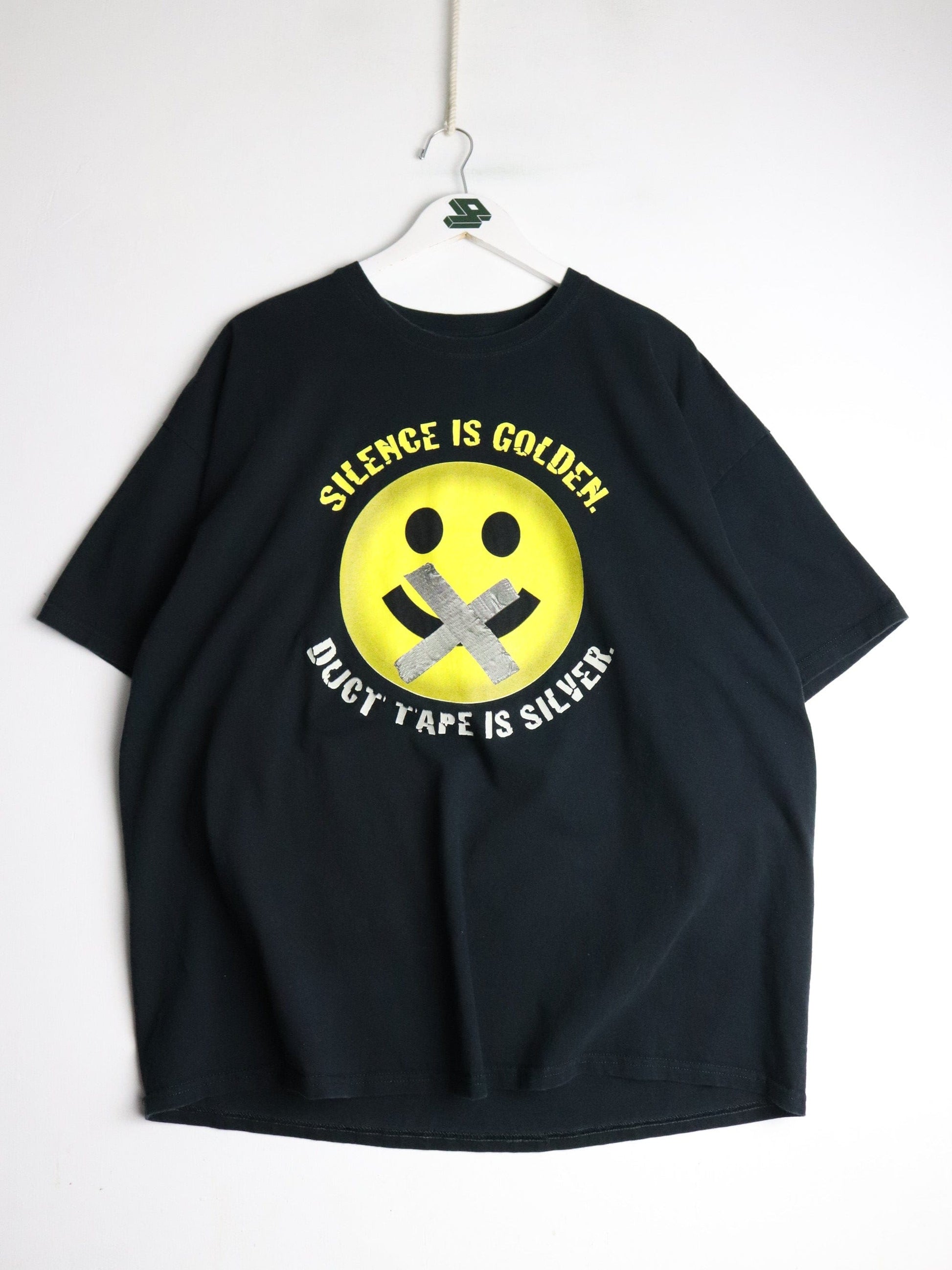 Silence Is Golden T Shirt Mens 2XL Black from propervintagecanada