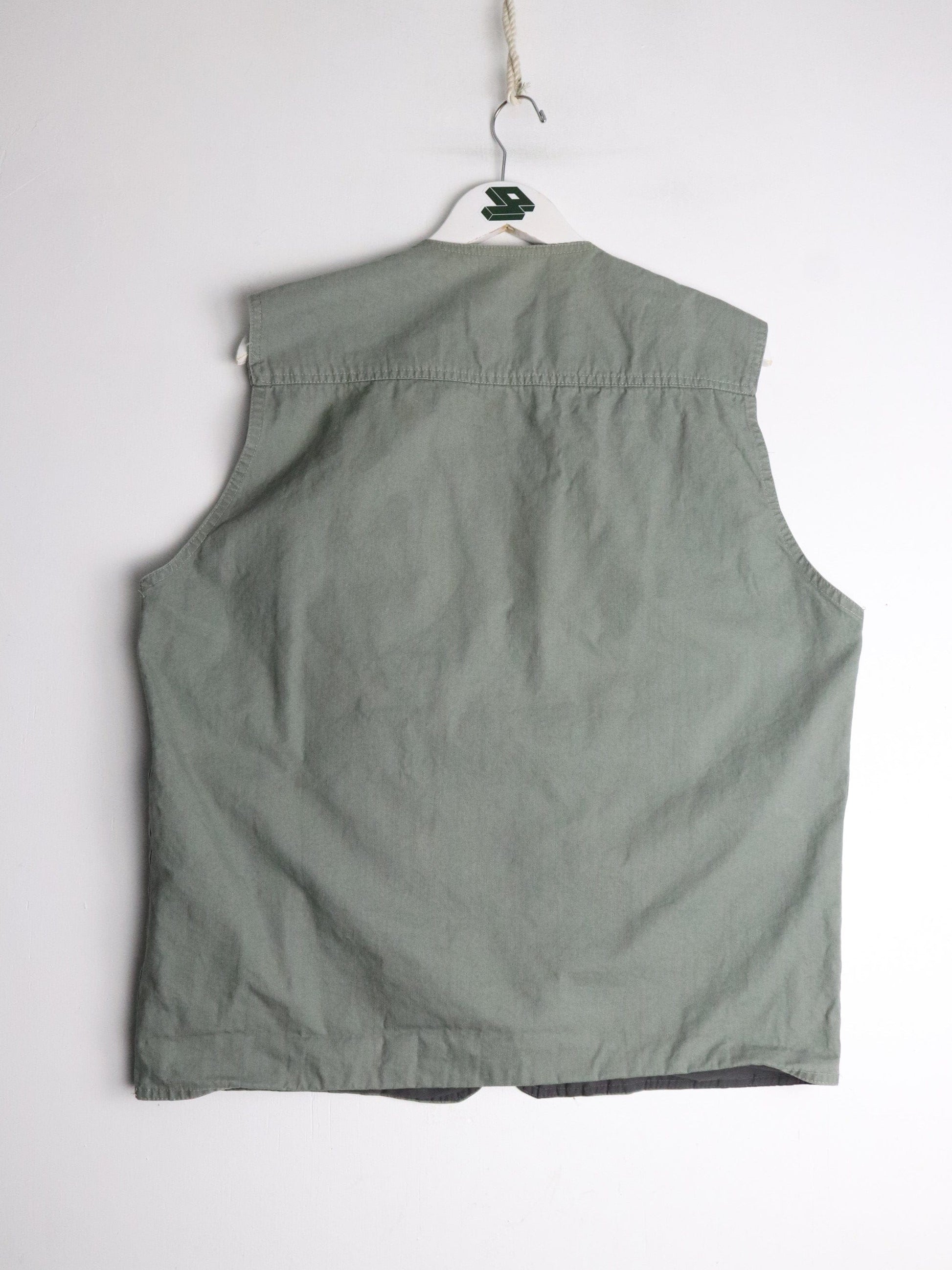 Sport Vest Fits Mens Large Green Fishing Outdoors from propervintagecanada