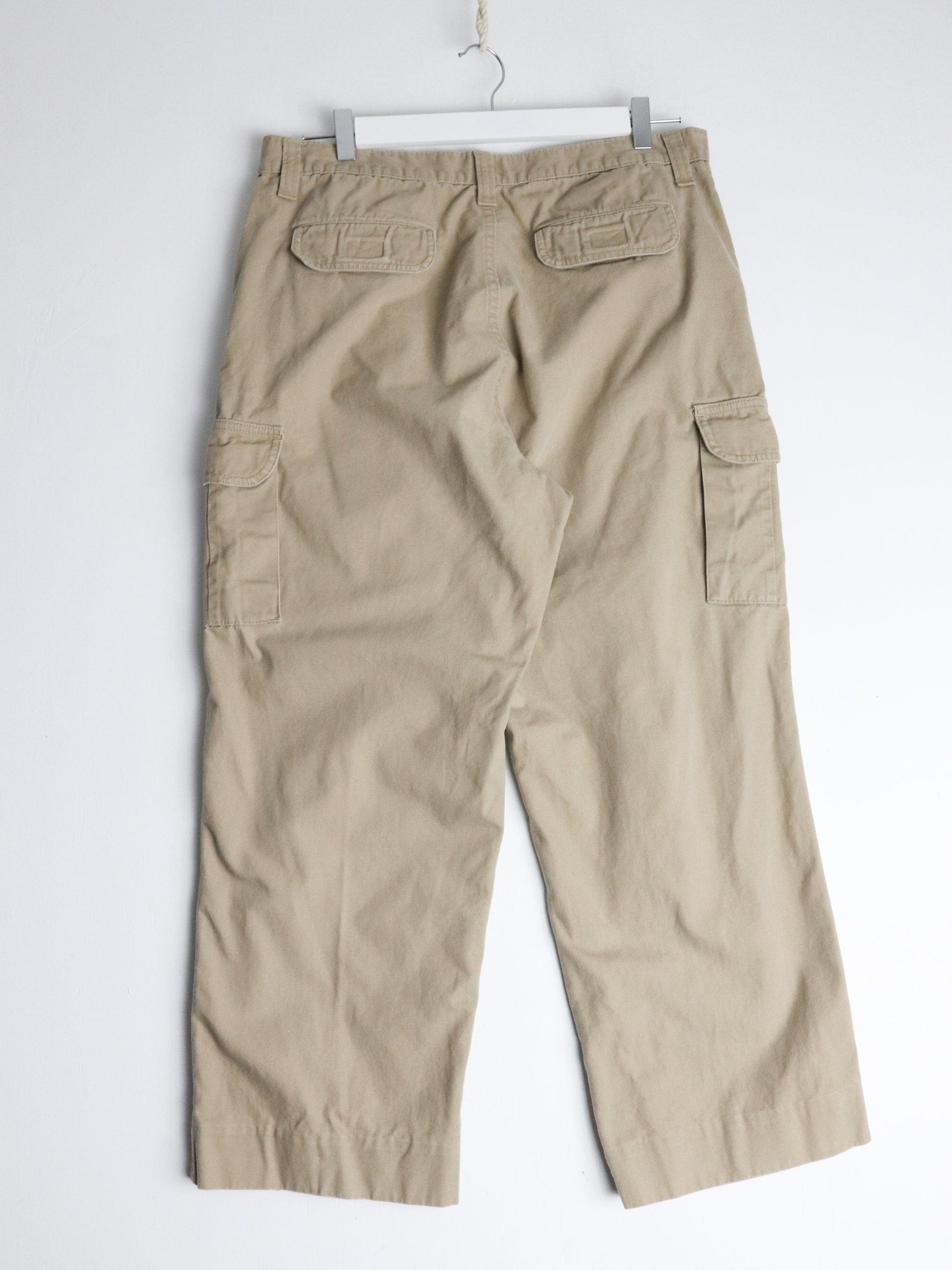 St. John's Bay Pants Fits Mens 34 x 26 Beige Cargo from propervintagecanada