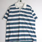 St. John's Bay Polo Shirt Mens XL White Striped from propervintagecanada