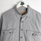 St. John's Bay Shirt Mens Tall Large Grey Button Up from propervintagecanada