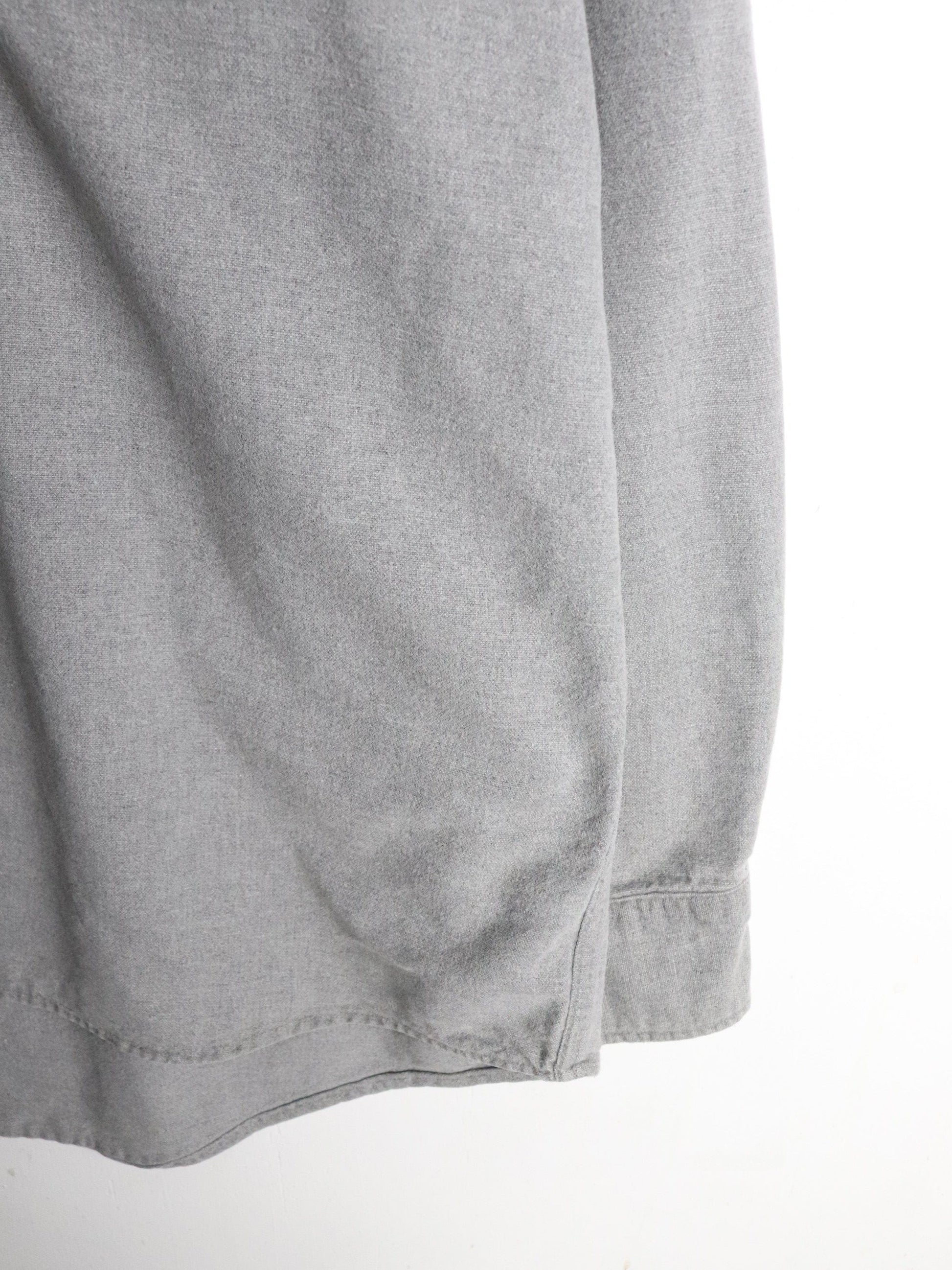 St. John's Bay Shirt Mens Tall Large Grey Button Up from propervintagecanada