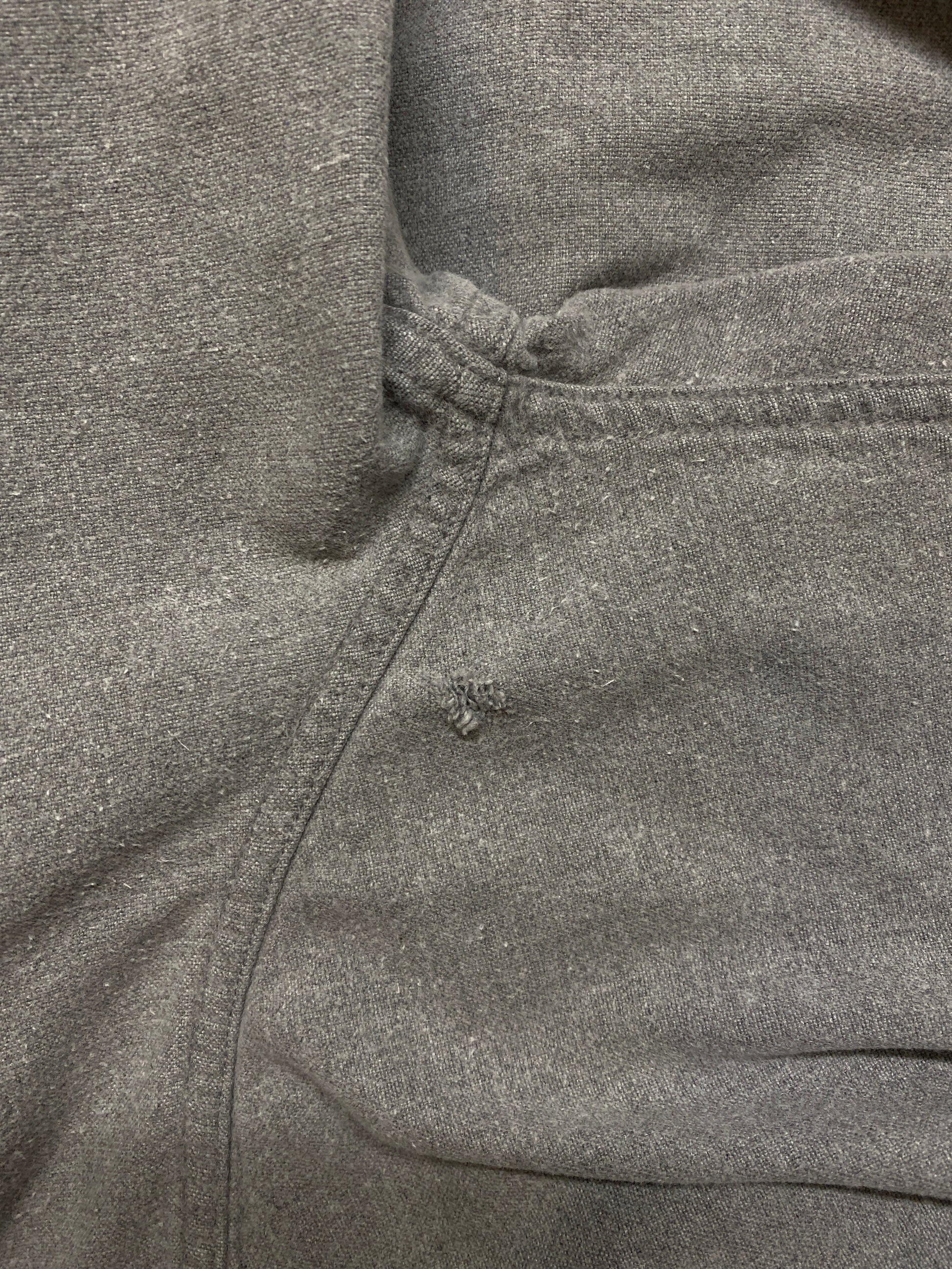 St. John's Bay Shirt Mens Tall Large Grey Button Up from propervintagecanada