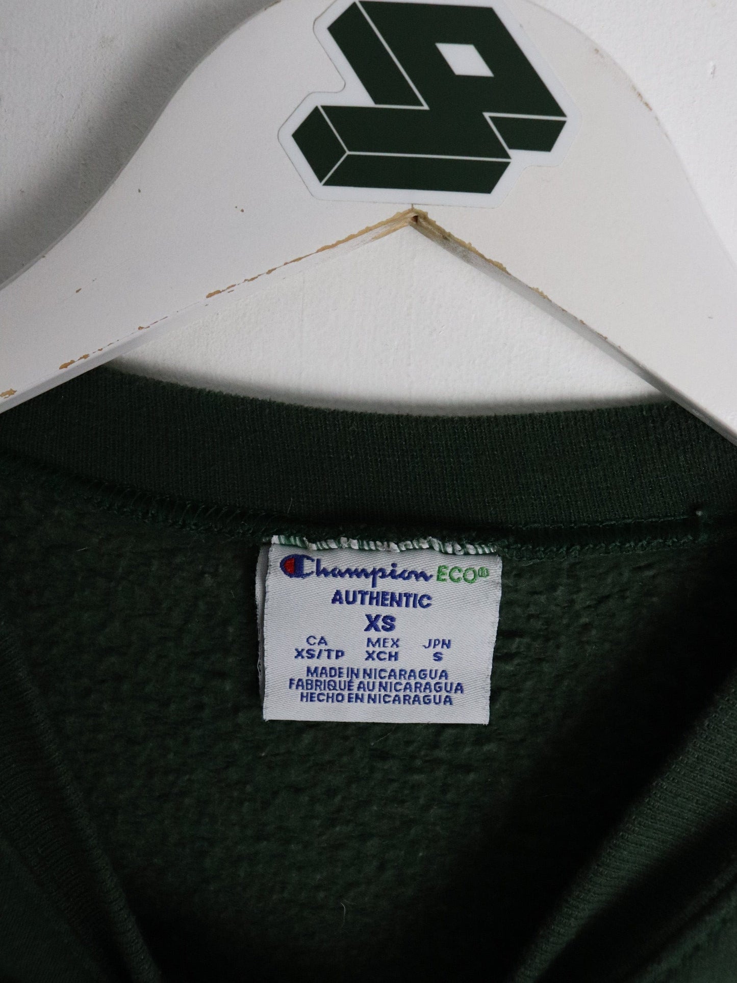 St. Norbert College Sweatshirt Mens XS Green Champion from propervintagecanada