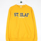St. Olaf Sweatshirt Mens Medium Yellow College Champion from propervintagecanada