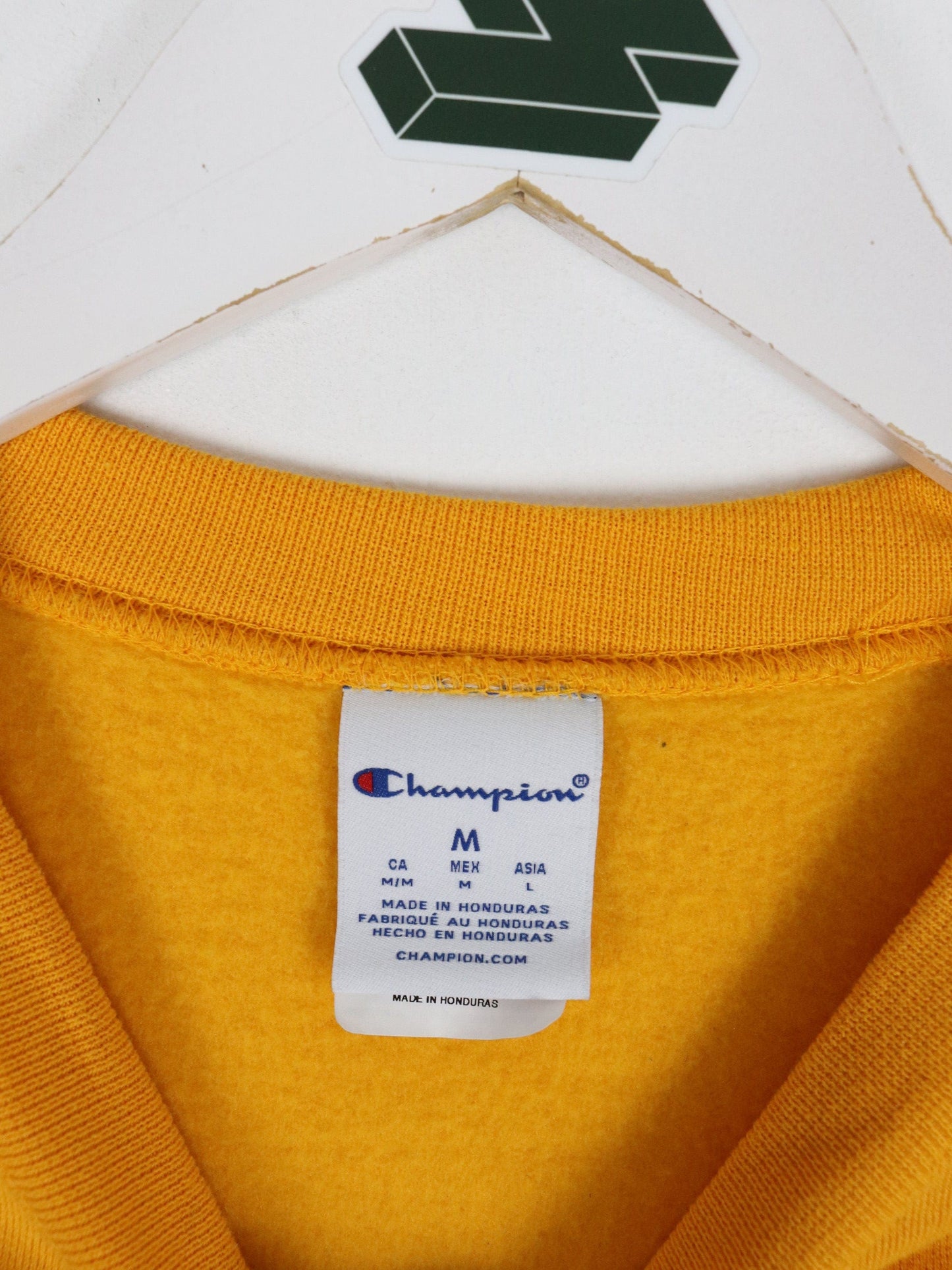 St. Olaf Sweatshirt Mens Medium Yellow College Champion from propervintagecanada