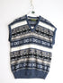 Star Light Knit Vest Mens Large Blue Coogi Style from propervintagecanada