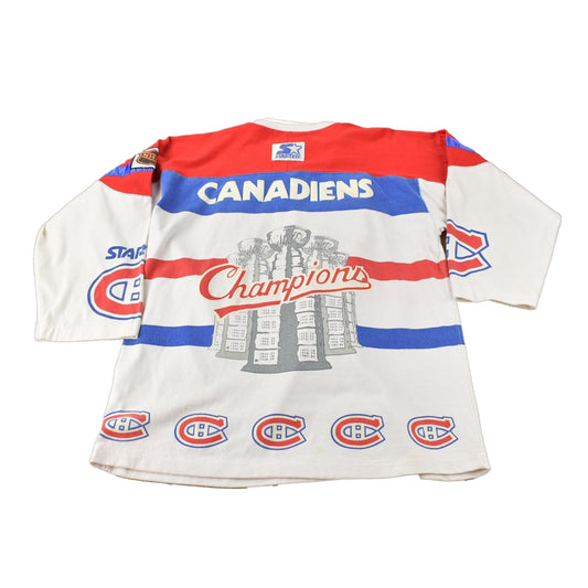 Starter Clothing > Gender Neutral Adult Clothing > Hoodies & Sweatshirts > Sweatshirts Vintage 1980s Montreal Canadiens NHL Starter Sweatshirt Men's Medium