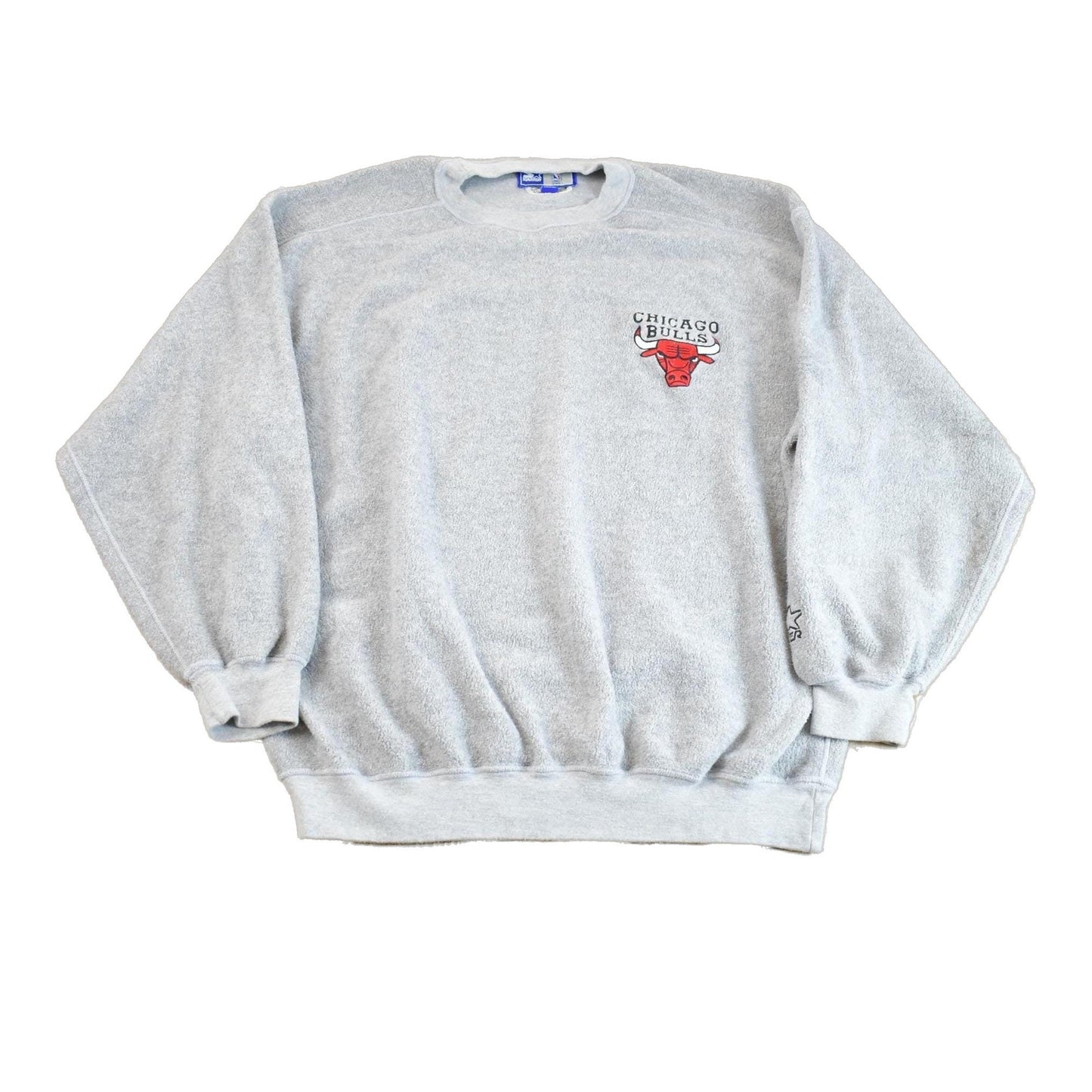 Starter Clothing > Gender Neutral Adult Clothing > Hoodies & Sweatshirts > Sweatshirts Vintage 1990s NBA Starter Chicago Bulls Embroidered Fleece Sweater