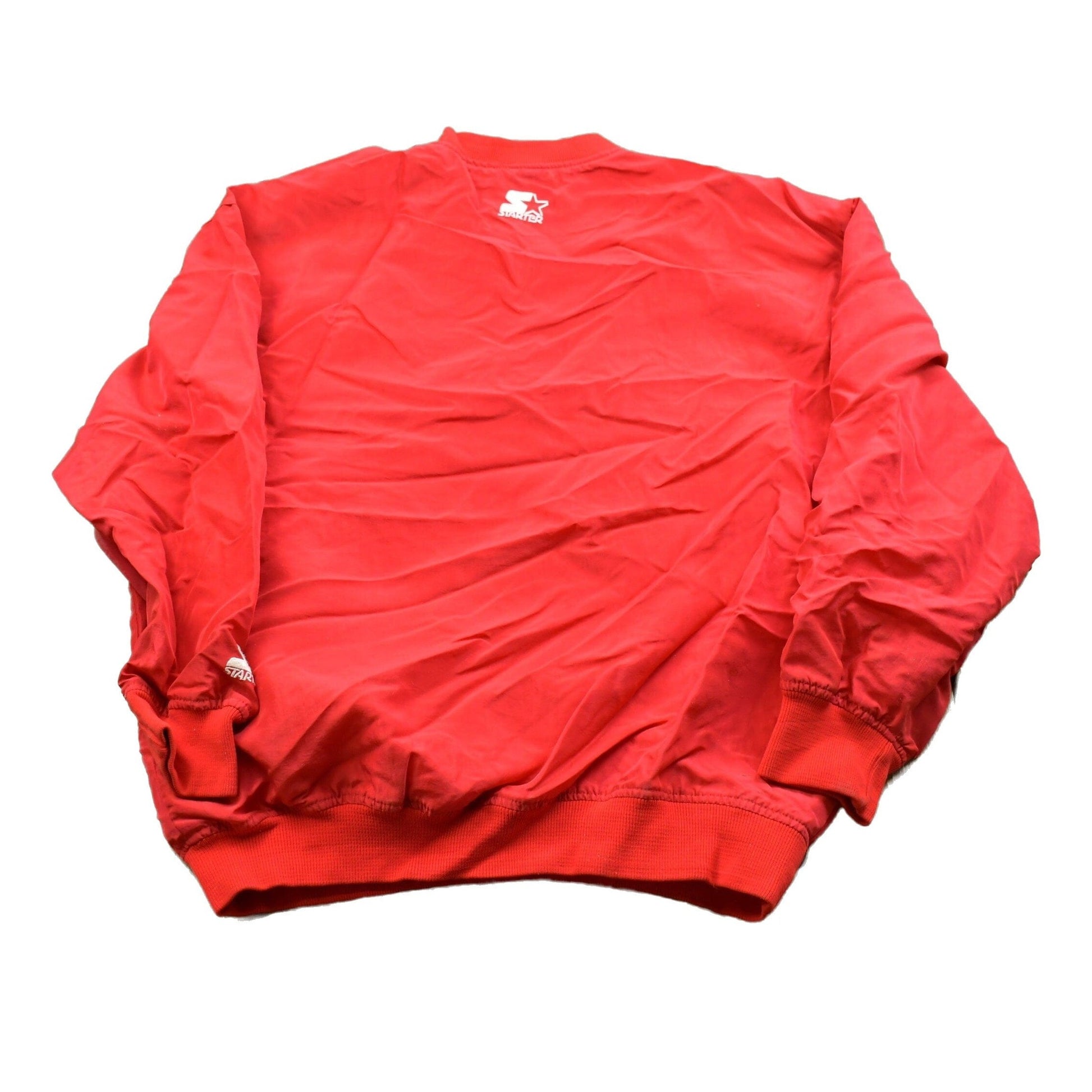 Starter Clothing > Gender Neutral Adult Clothing > Hoodies & Sweatshirts > Sweatshirts Vintage 1990s Starter Crewneck Windbreaker Men's 2XL