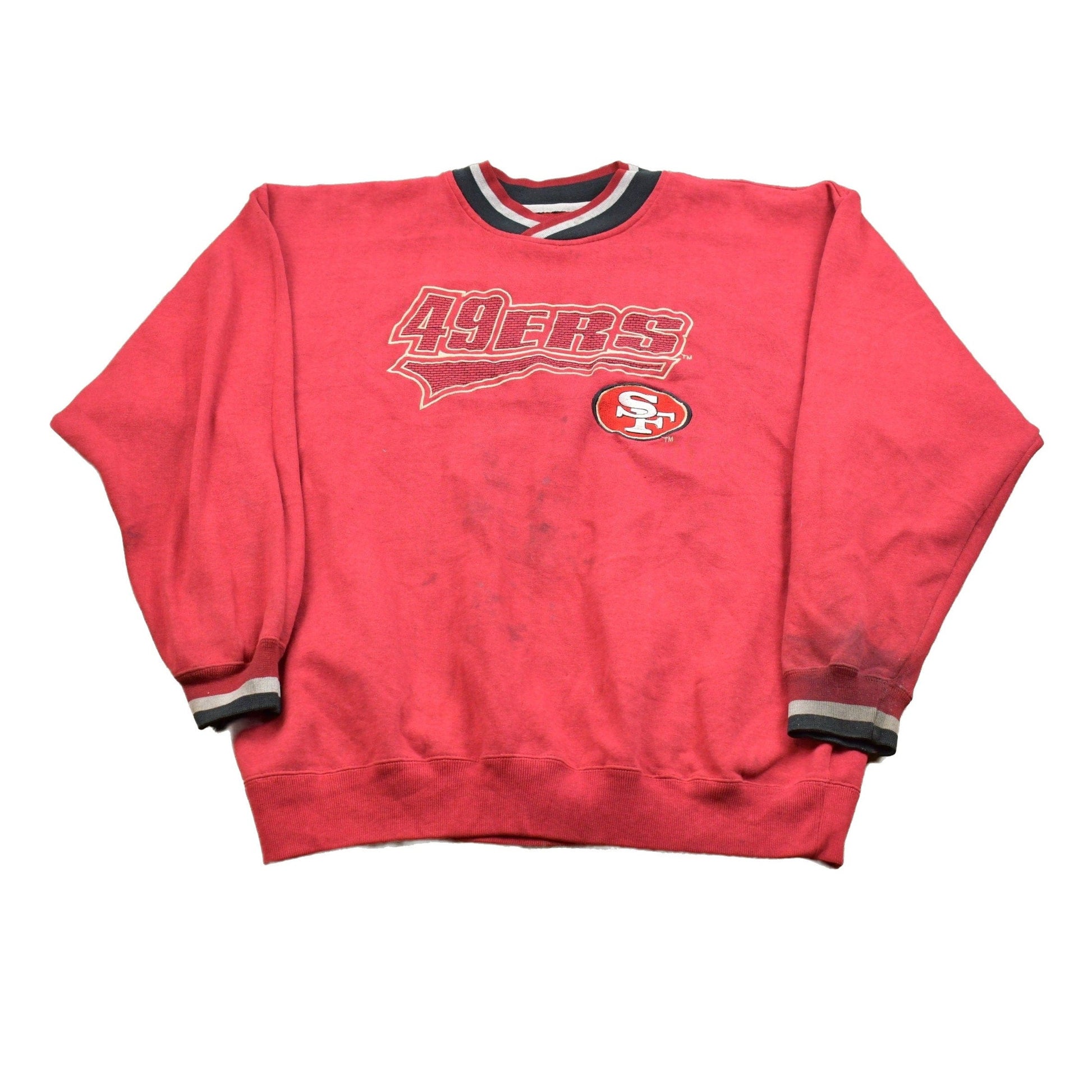 Starter Clothing > Gender Neutral Adult Clothing > Hoodies & Sweatshirts > Sweatshirts Vintage 1990s Starter San Francisco 49ers Crewneck Sweatshirt Men's XL