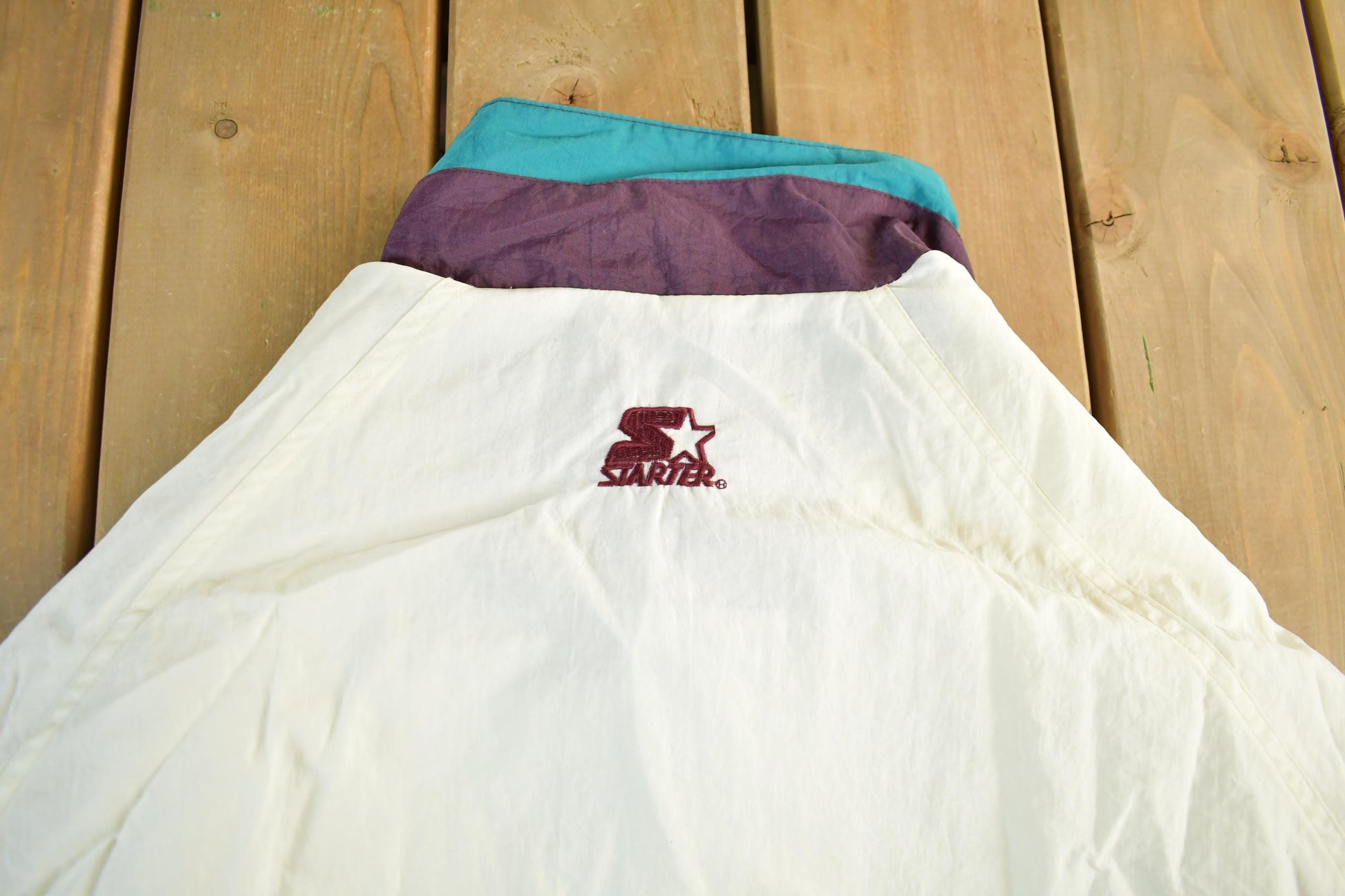 Starter Clothing > Gender Neutral Adult Clothing > Jackets & Coats Vintage 1990s Anaheim Mighty Ducks NHL Starter Anorak Windbreaker Jacket Men's XL