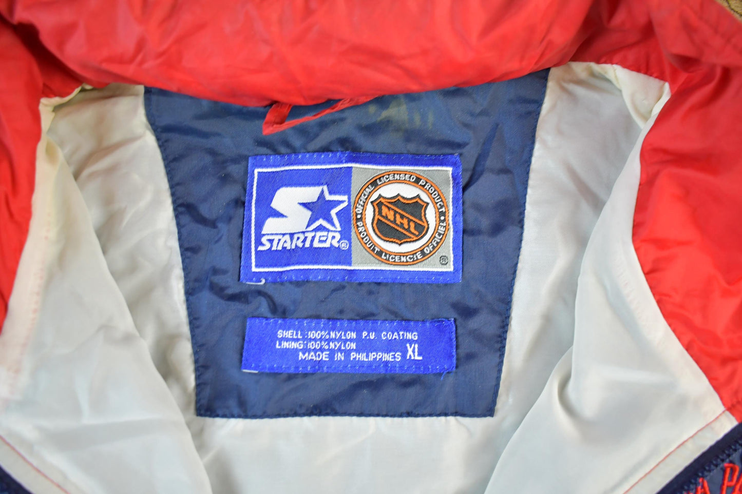 Starter Clothing > Gender Neutral Adult Clothing > Jackets & Coats Vintage 1990s Florida Panthers NHL Starter Full Zip Windbreaker Jacket Men's XL