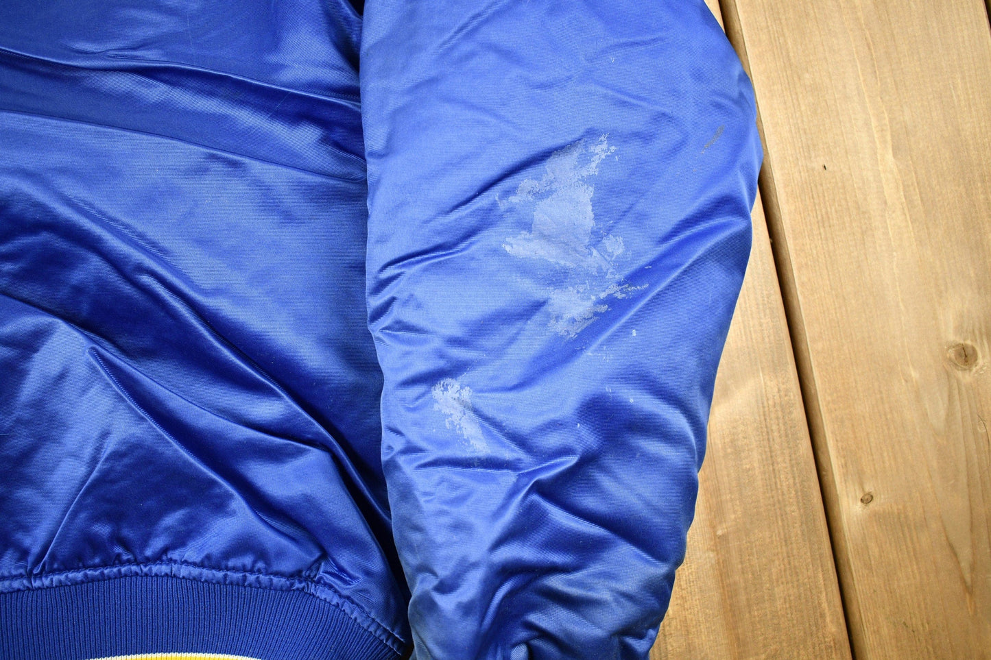 Starter Clothing > Gender Neutral Adult Clothing > Jackets & Coats Vintage 1990s Milwaukee Brewers MLB Starter Diamond Collection Satin Bomber Jacket Men's Large