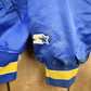 Starter Clothing > Gender Neutral Adult Clothing > Jackets & Coats Vintage 1990s Milwaukee Brewers MLB Starter Diamond Collection Satin Bomber Jacket Men's Large