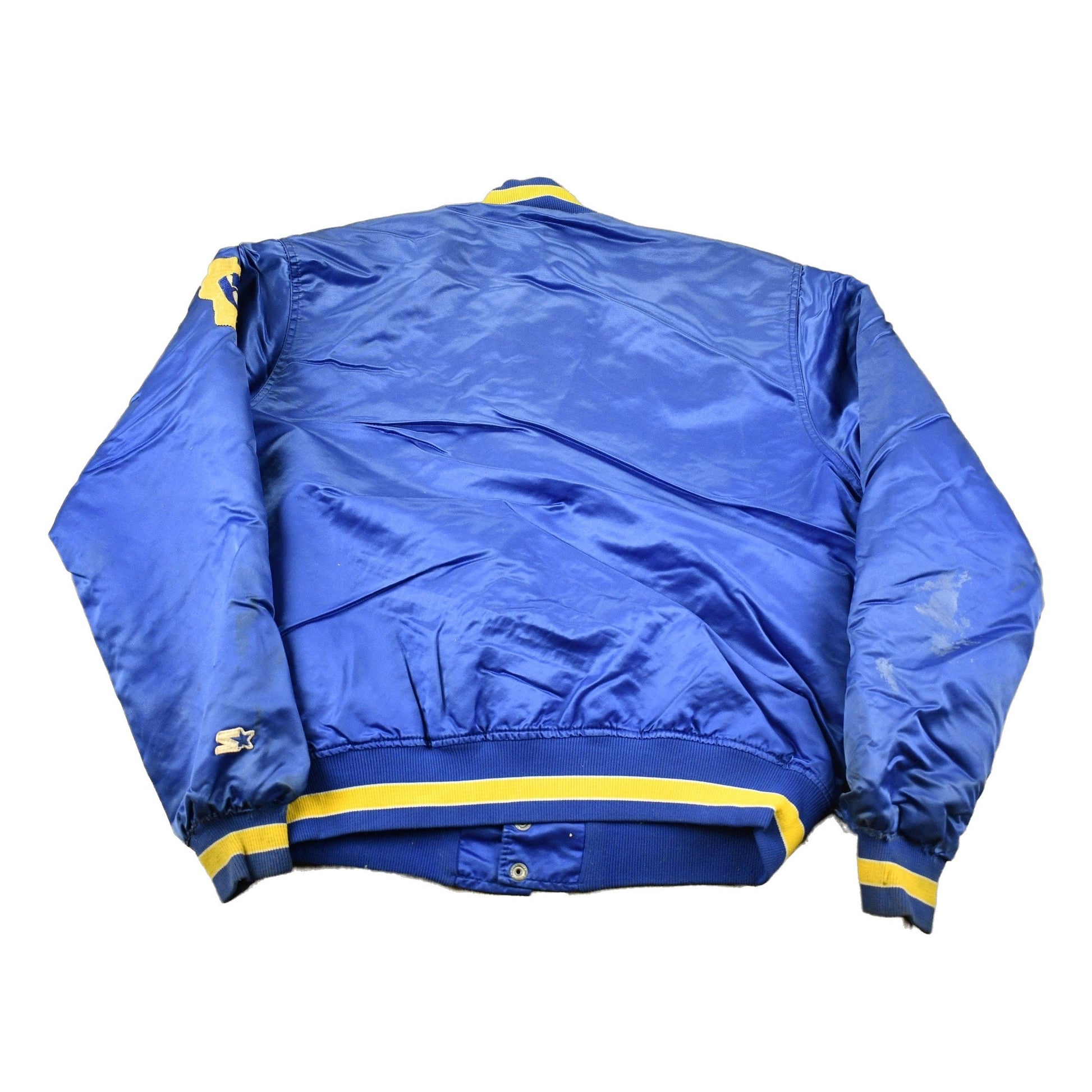 Starter Clothing > Gender Neutral Adult Clothing > Jackets & Coats Vintage 1990s Milwaukee Brewers MLB Starter Diamond Collection Satin Bomber Jacket Men's Large