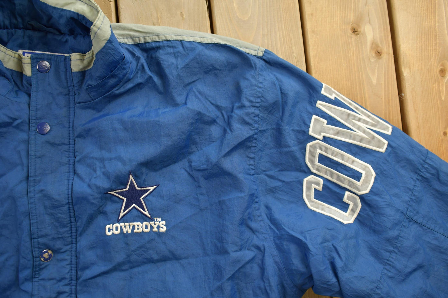 Starter Clothing > Gender Neutral Adult Clothing > Jackets & Coats Vintage 1990s Pro Line Dallas Cowboys Windbreaker Jacket Men's 2XL