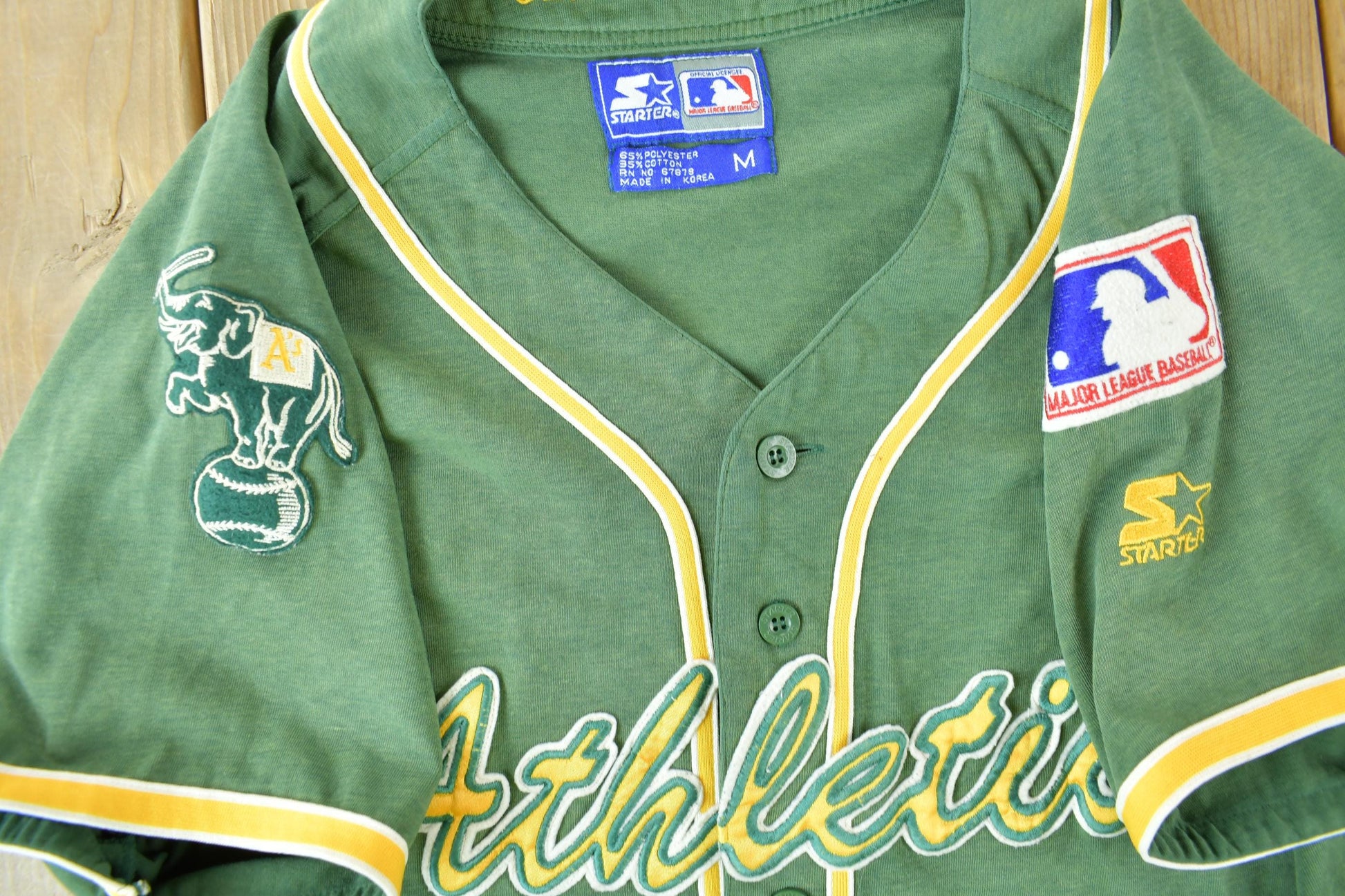 Starter Clothing > Men's Clothing > Sports & Fitness Vintage 1990s Oakland Athletics MLB Baseball Starter Jersey Men's M