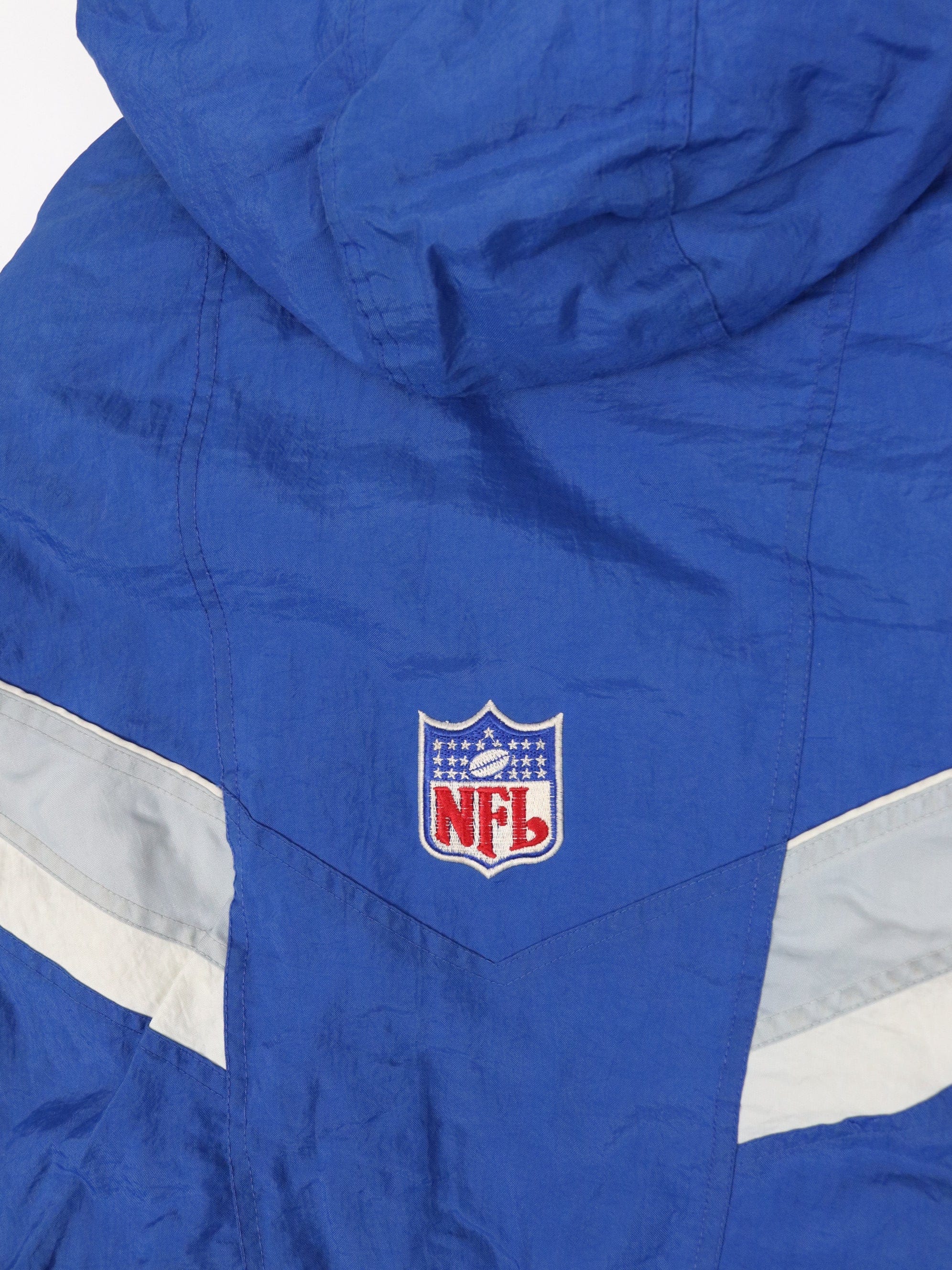 Vintage Detroit Lions Jacket Mens XL Blue Starter Coat NFL