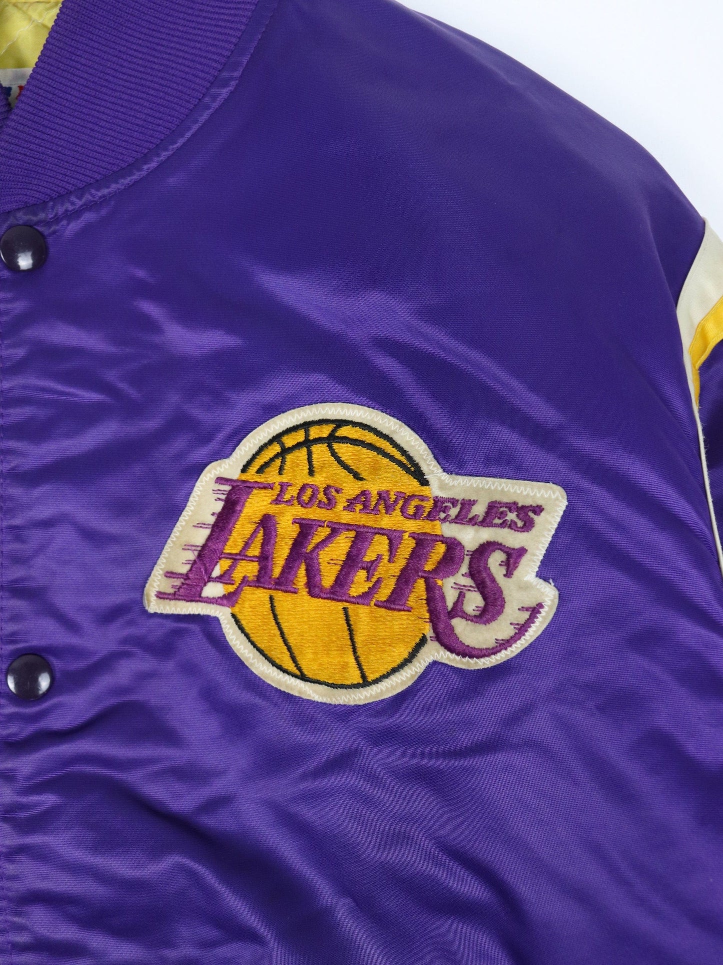 Starter Jackets & Coats Vintage Los Angeles Lakers Jacket Mens Large Purple Satin NAB Coat