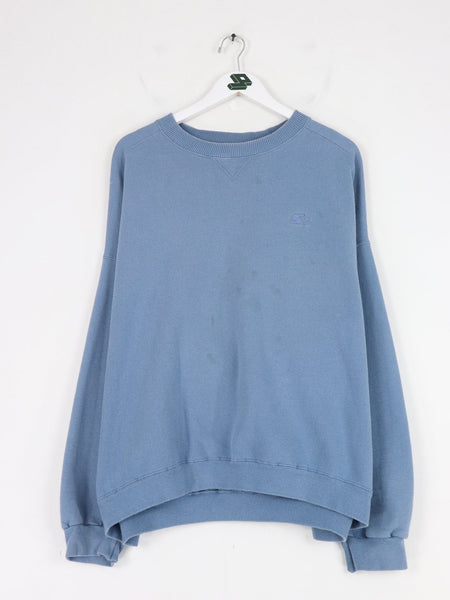 Vintage Tiger Brand Sweatshirt Fits Mens Small Blue Blank Sweater