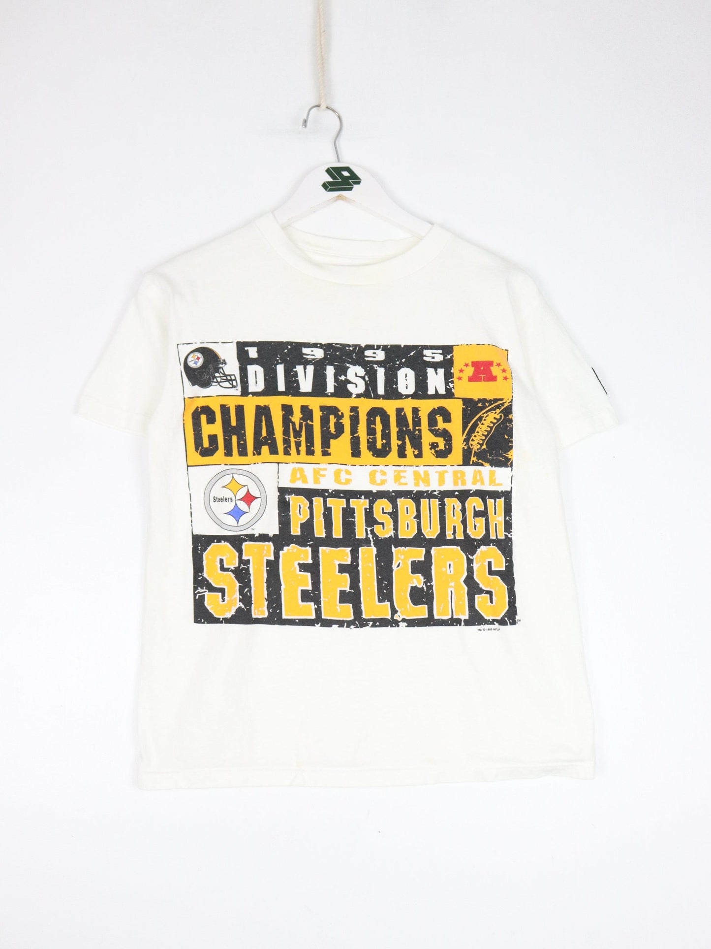 Starter T-Shirts & Tank Tops Vintage Pittsburgh Steelers T Shirt Youth Large White NFL Football Starter