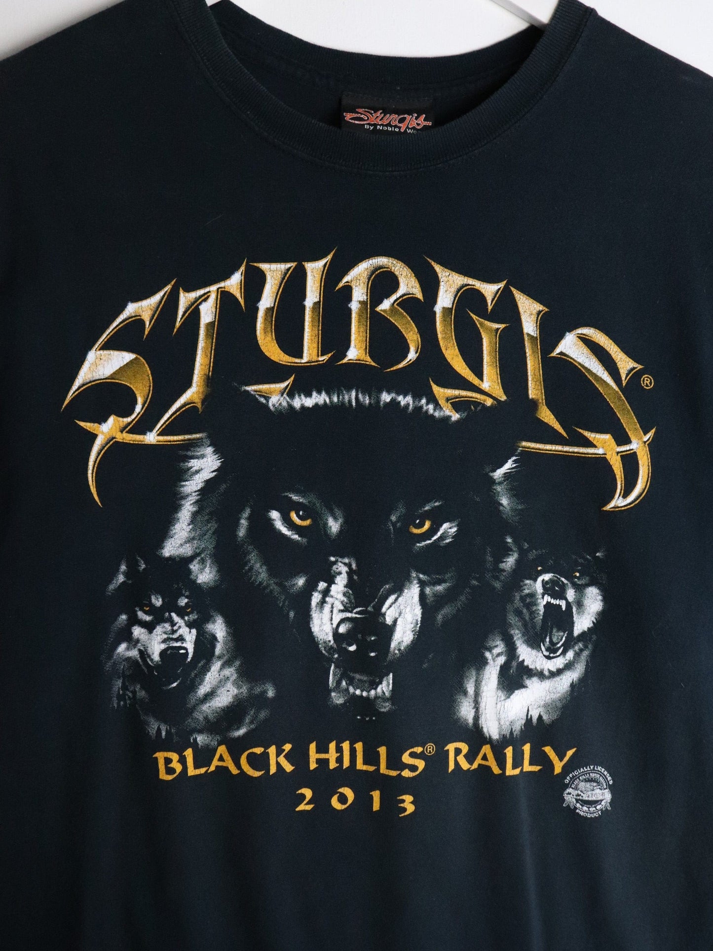 Sturgis Black Hills Rally T Shirt Mens Large Black from propervintagecanada