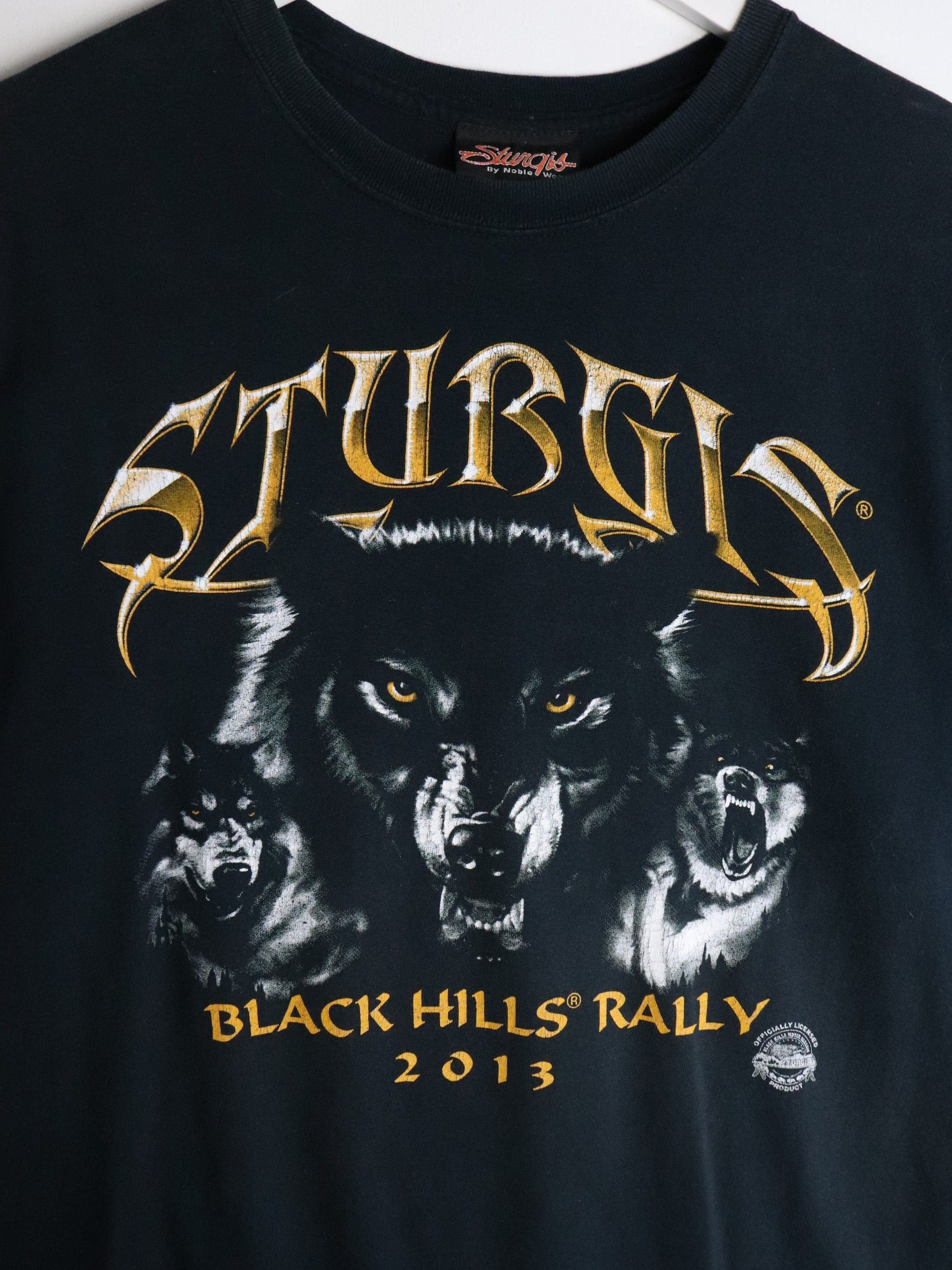 Sturgis Black Hills Rally T Shirt Mens Large Black from propervintagecanada