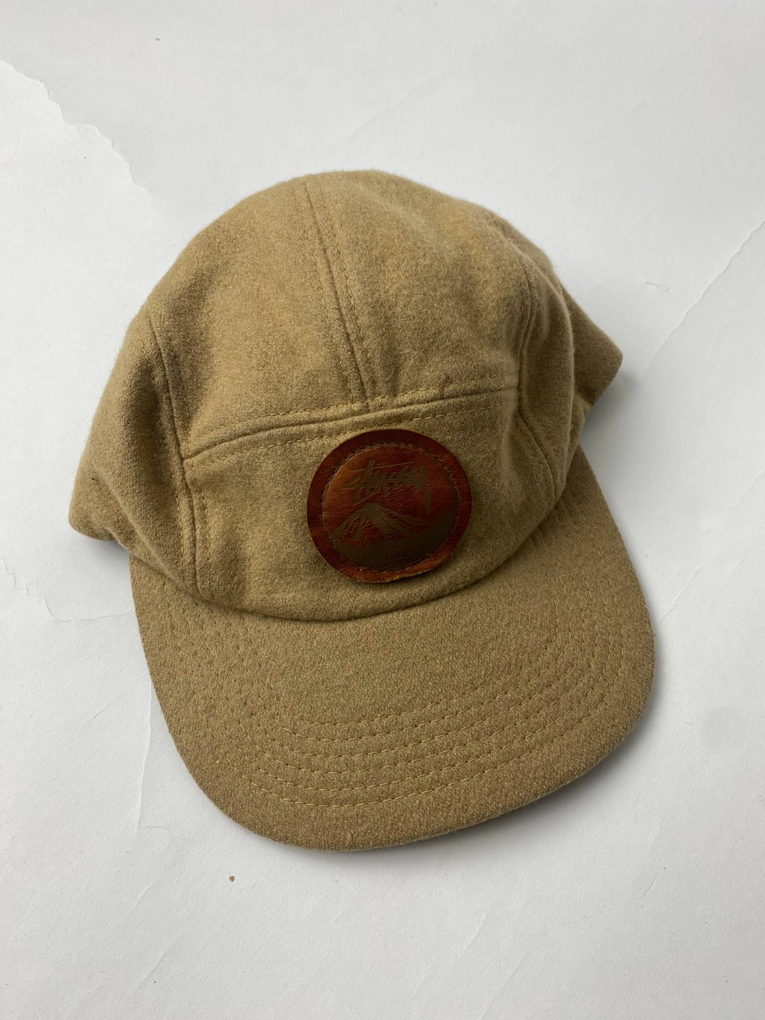 Vintage Stussy Capz Hat Cap Adult Brown Wool Strap Back 5