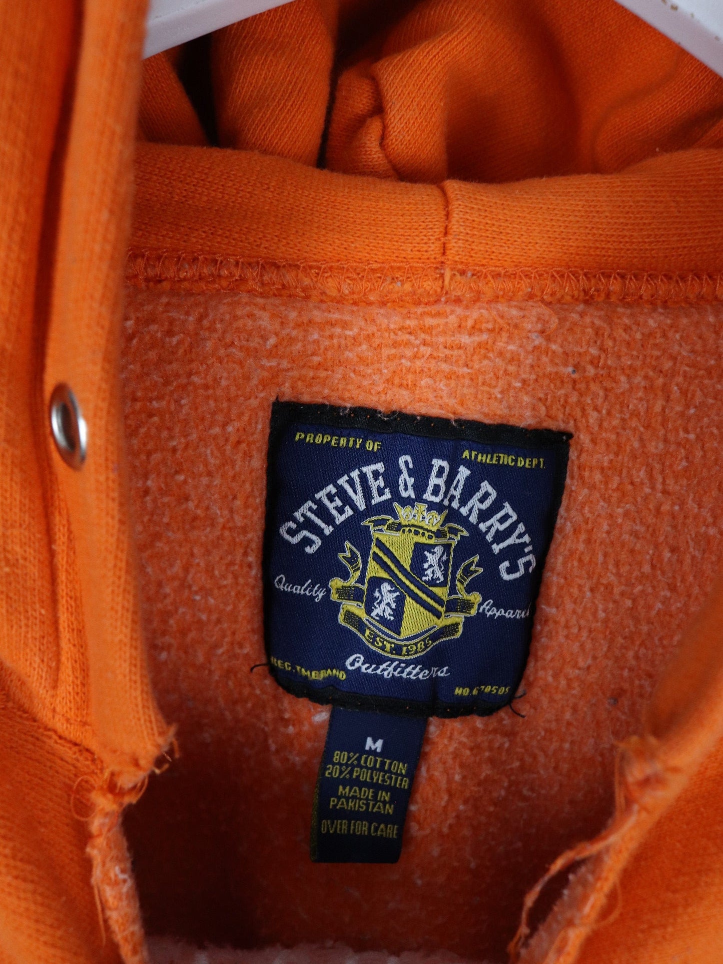 Syracuse Orange Sweatshirt Mens Medium Black Steve & Barry's College Hoodie