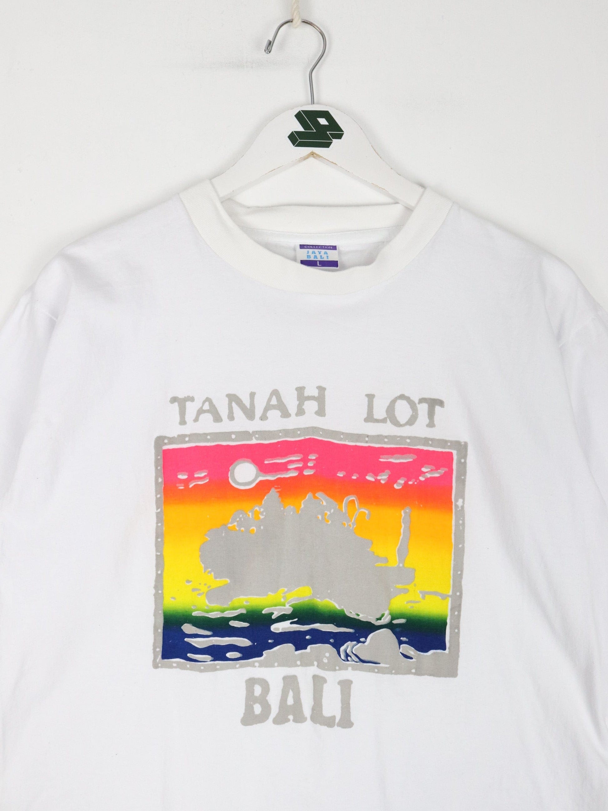 Tanah Lot Bali T Shirt Youth Large White Vacation Travel from propervintagecanada