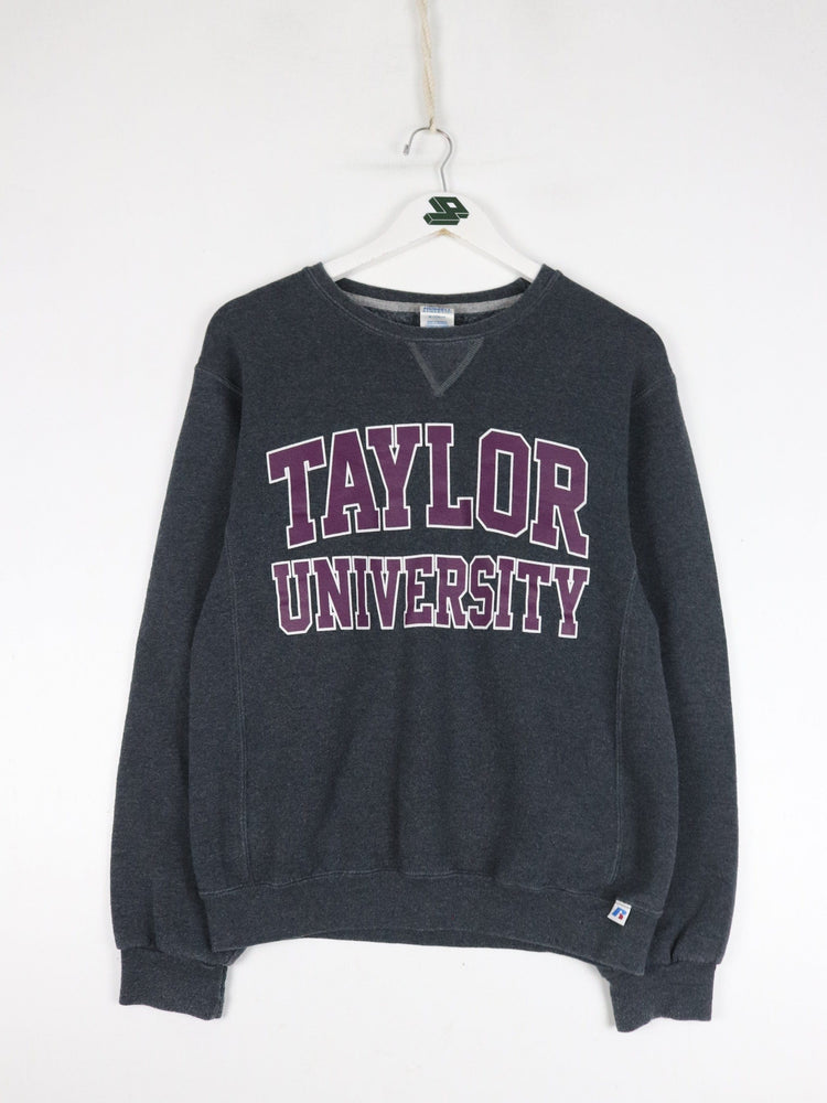 Taylor University Sweatshirt Mens Small Grey Russell Athletic from propervintagecanada