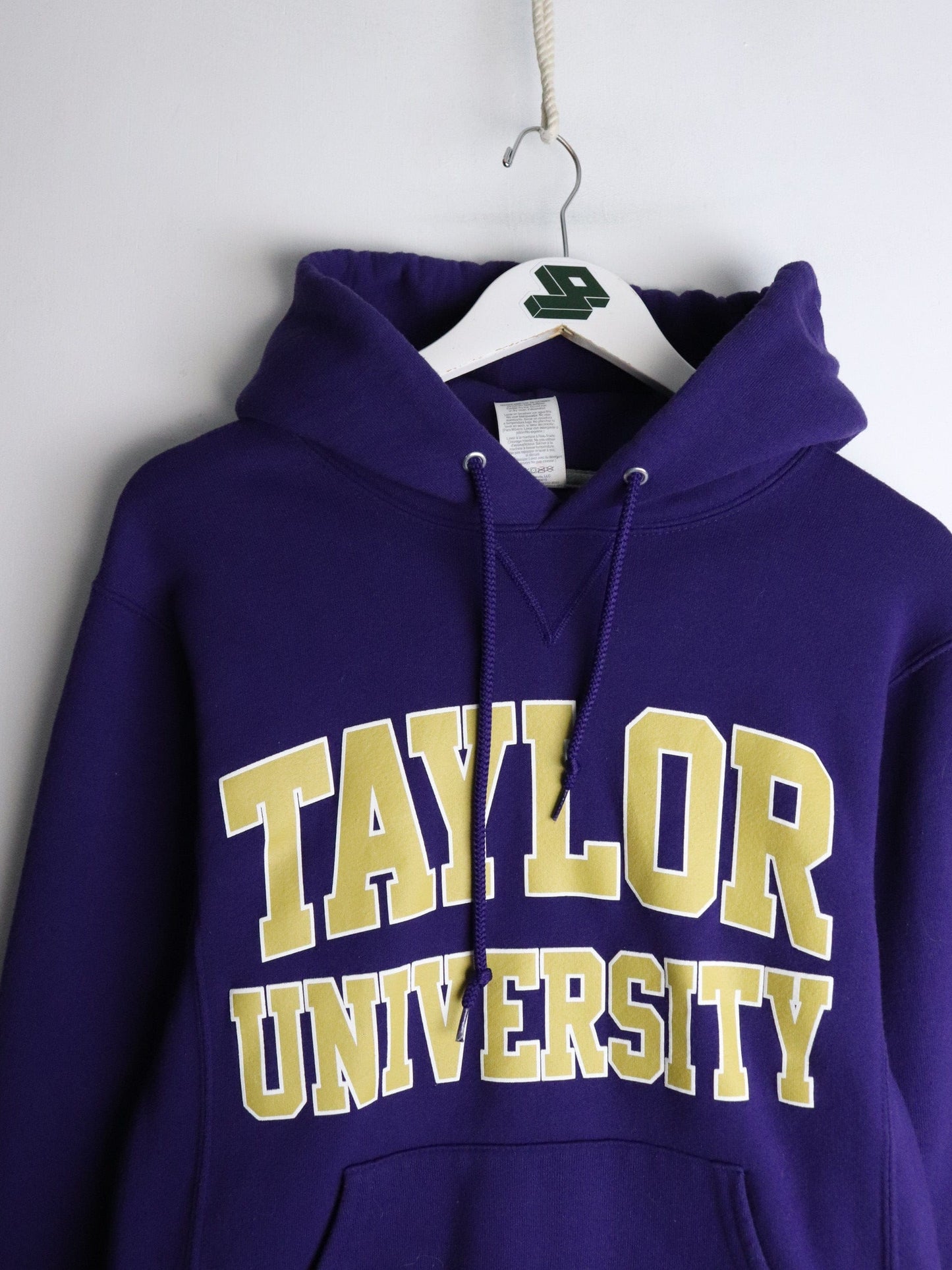 Taylor University Sweatshirt Mens Small Purple Hoodie from propervintagecanada