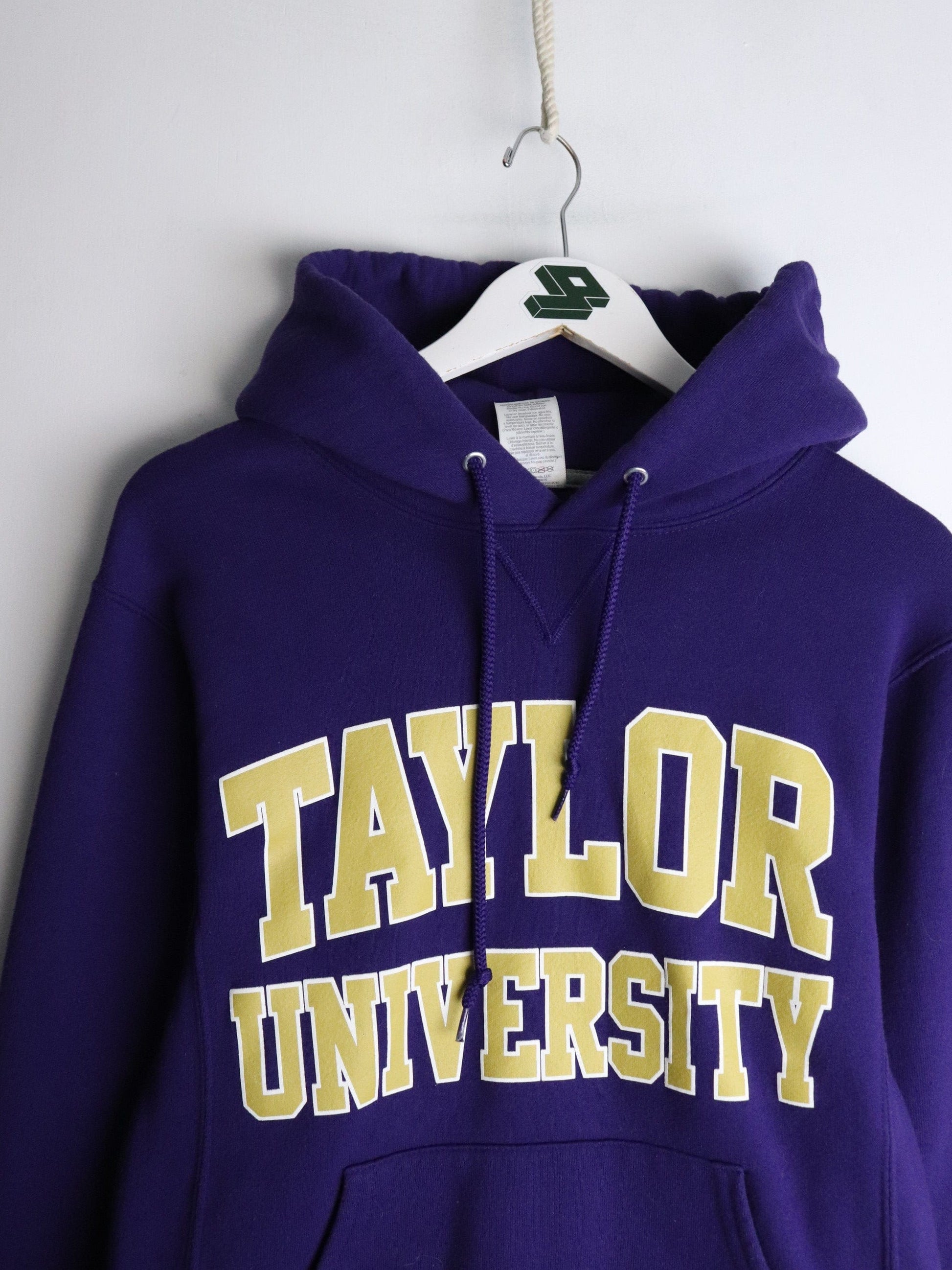 Taylor University Sweatshirt Mens Small Purple Hoodie from propervintagecanada